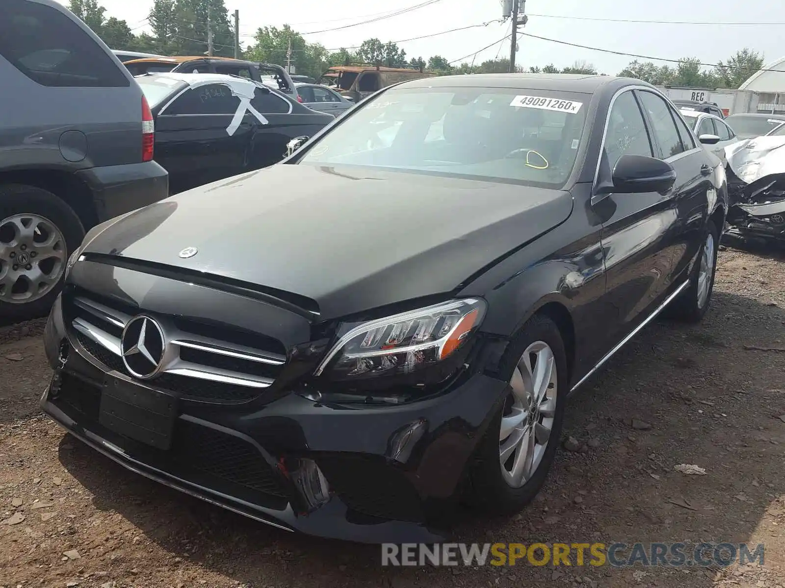 2 Photograph of a damaged car 55SWF8EB5KU316384 MERCEDES-BENZ C CLASS 2019