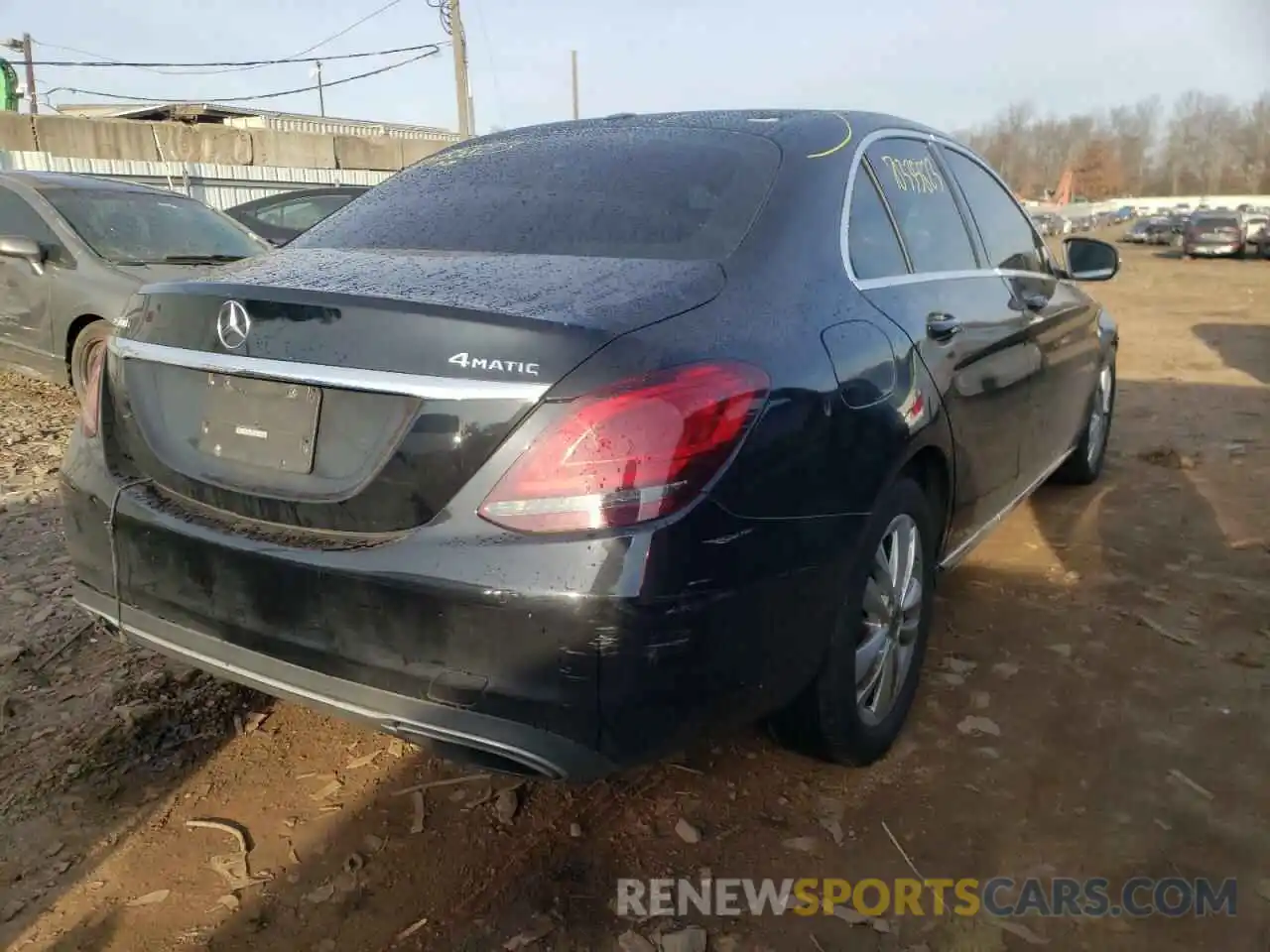 4 Фотография поврежденного автомобиля 55SWF8EB5KU316630 MERCEDES-BENZ C-CLASS 2019