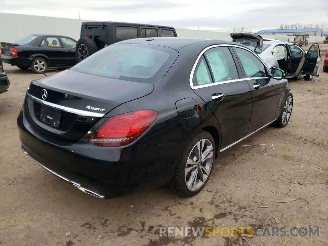 4 Фотография поврежденного автомобиля 55SWF8EB5KU316689 MERCEDES-BENZ C-CLASS 2019