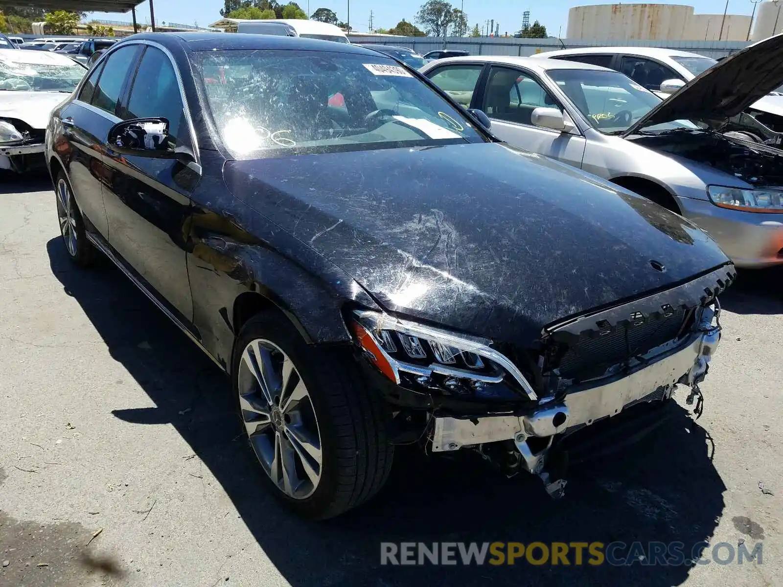 1 Photograph of a damaged car 55SWF8EB5KU318684 MERCEDES-BENZ C CLASS 2019