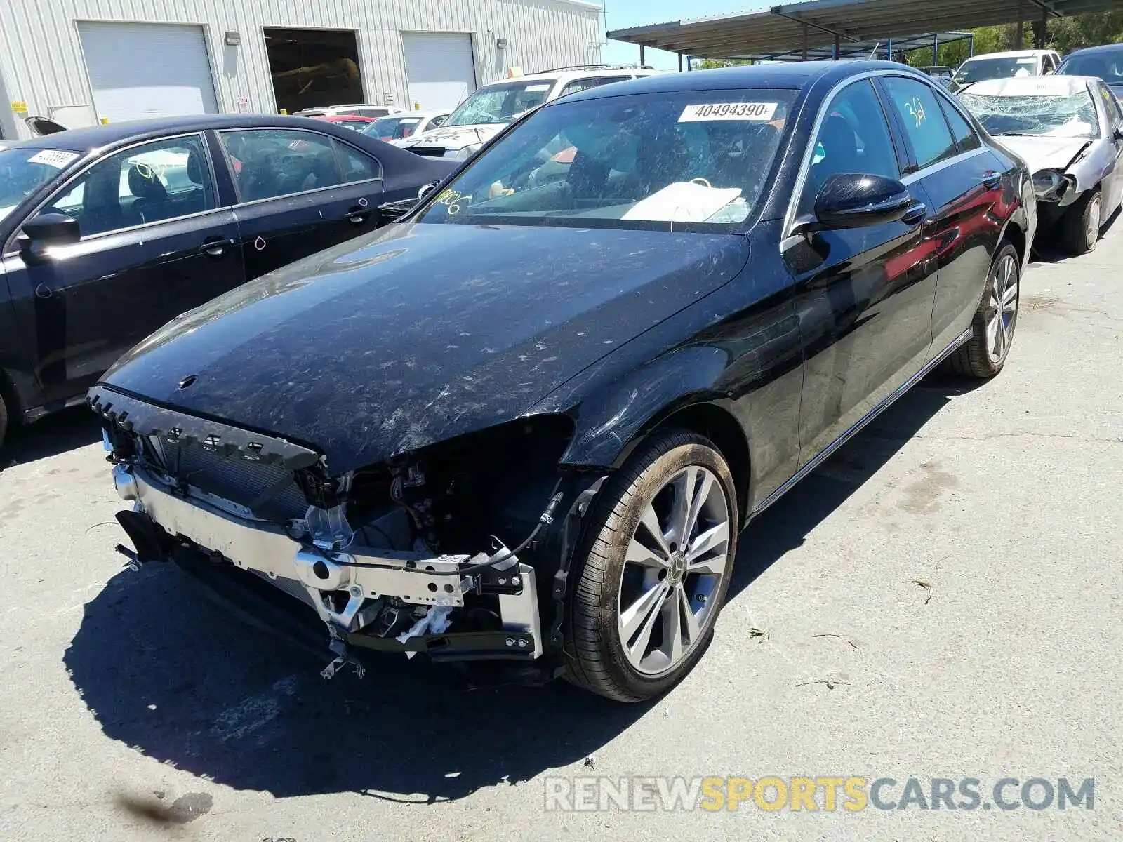 2 Photograph of a damaged car 55SWF8EB5KU318684 MERCEDES-BENZ C CLASS 2019