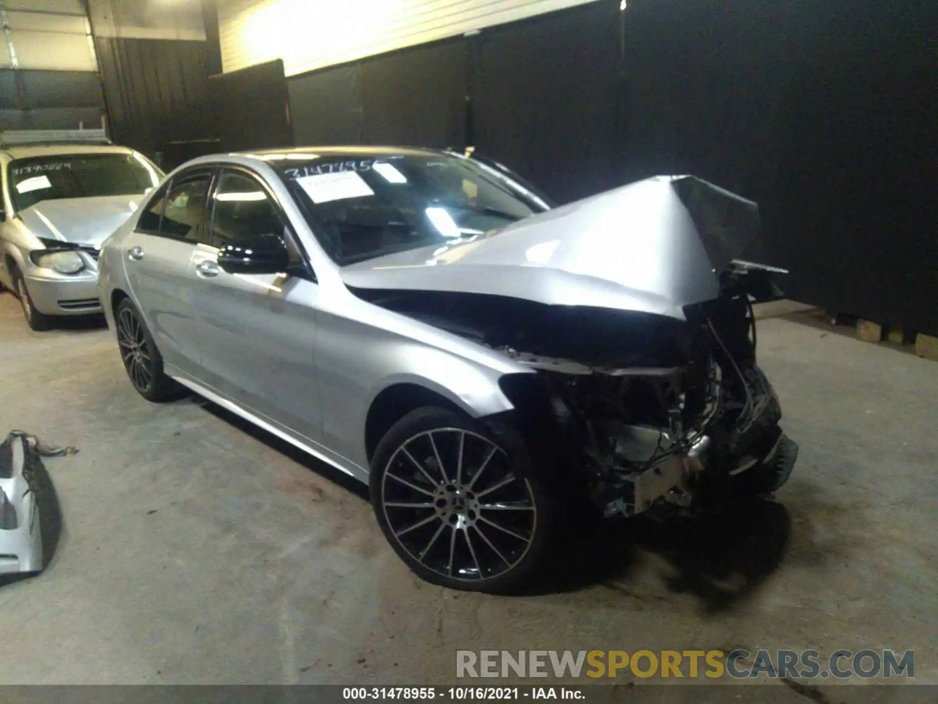 1 Photograph of a damaged car 55SWF8EB5KU319544 MERCEDES-BENZ C-CLASS 2019