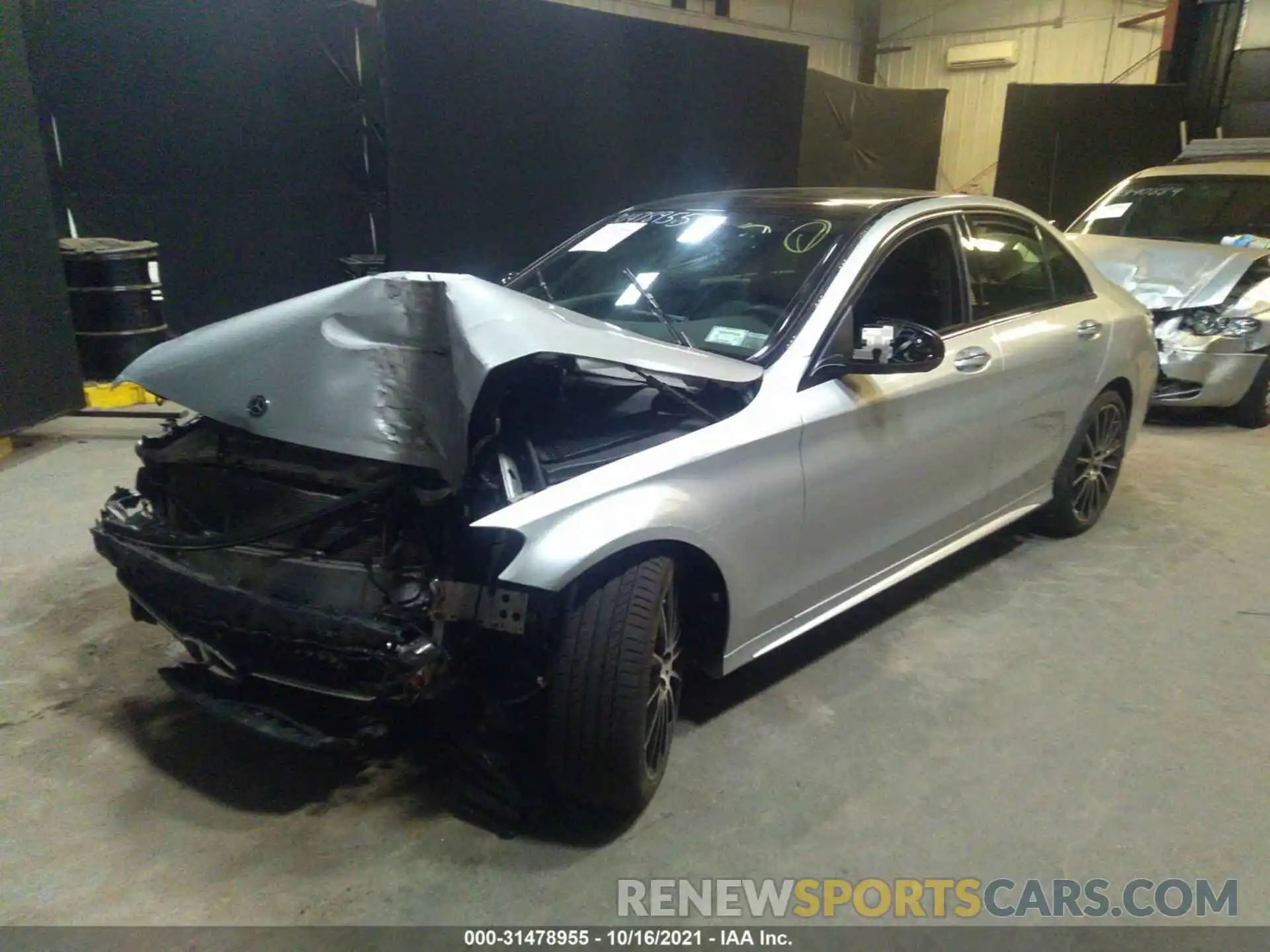 2 Photograph of a damaged car 55SWF8EB5KU319544 MERCEDES-BENZ C-CLASS 2019