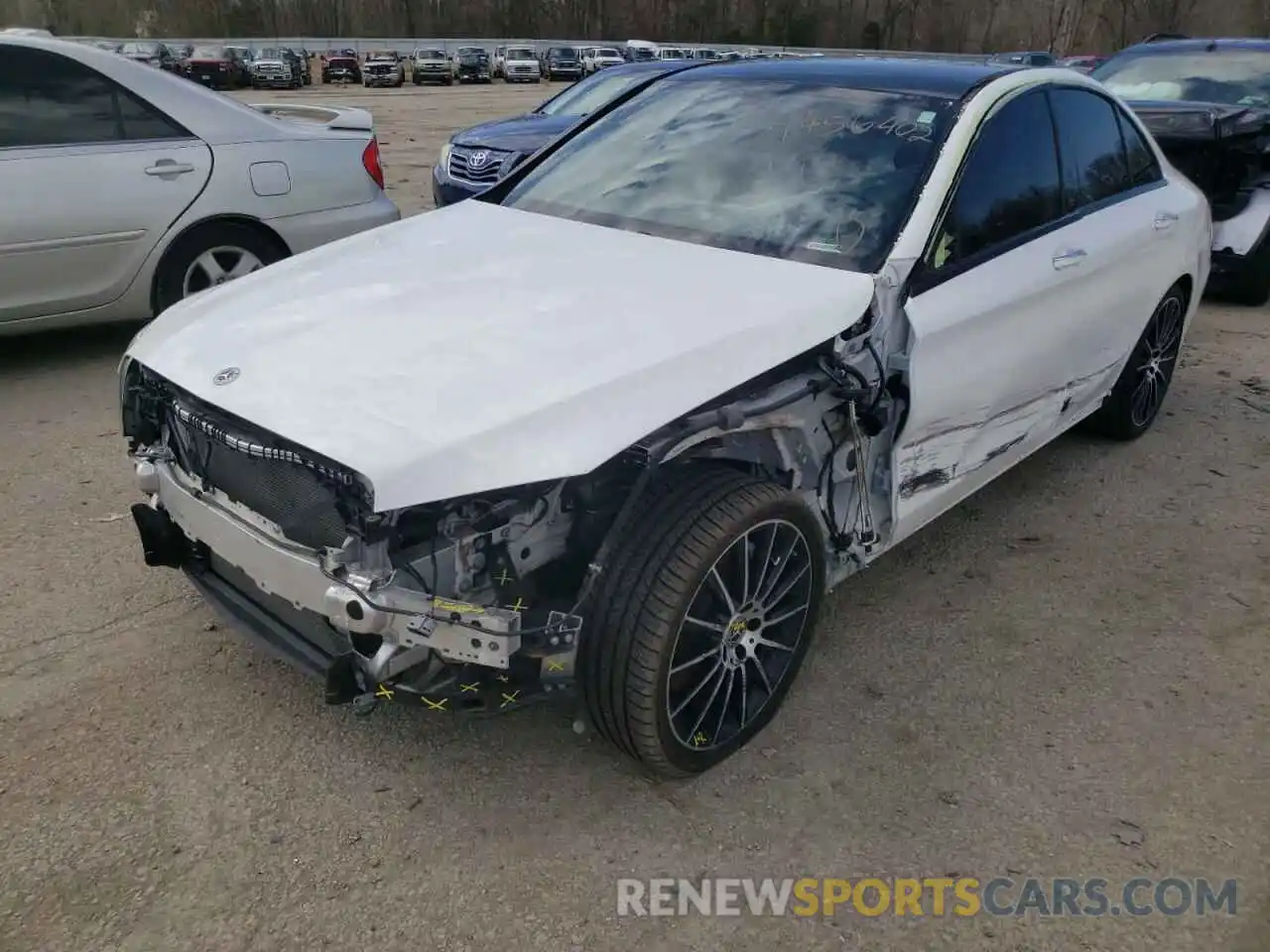 2 Photograph of a damaged car 55SWF8EB5KU321228 MERCEDES-BENZ C-CLASS 2019