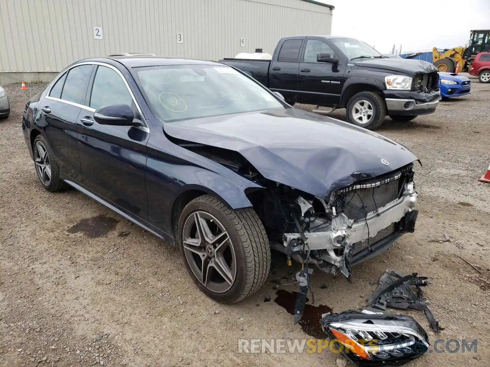 1 Photograph of a damaged car 55SWF8EB5KU322492 MERCEDES-BENZ C-CLASS 2019