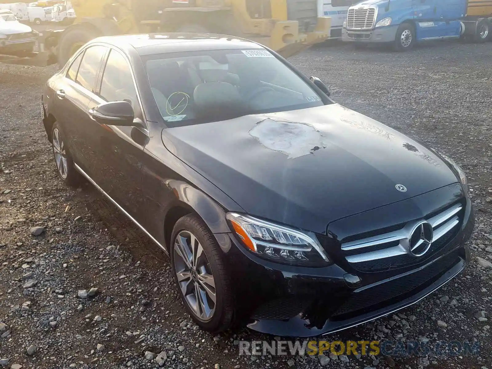 1 Photograph of a damaged car 55SWF8EB6KU291348 MERCEDES-BENZ C CLASS 2019