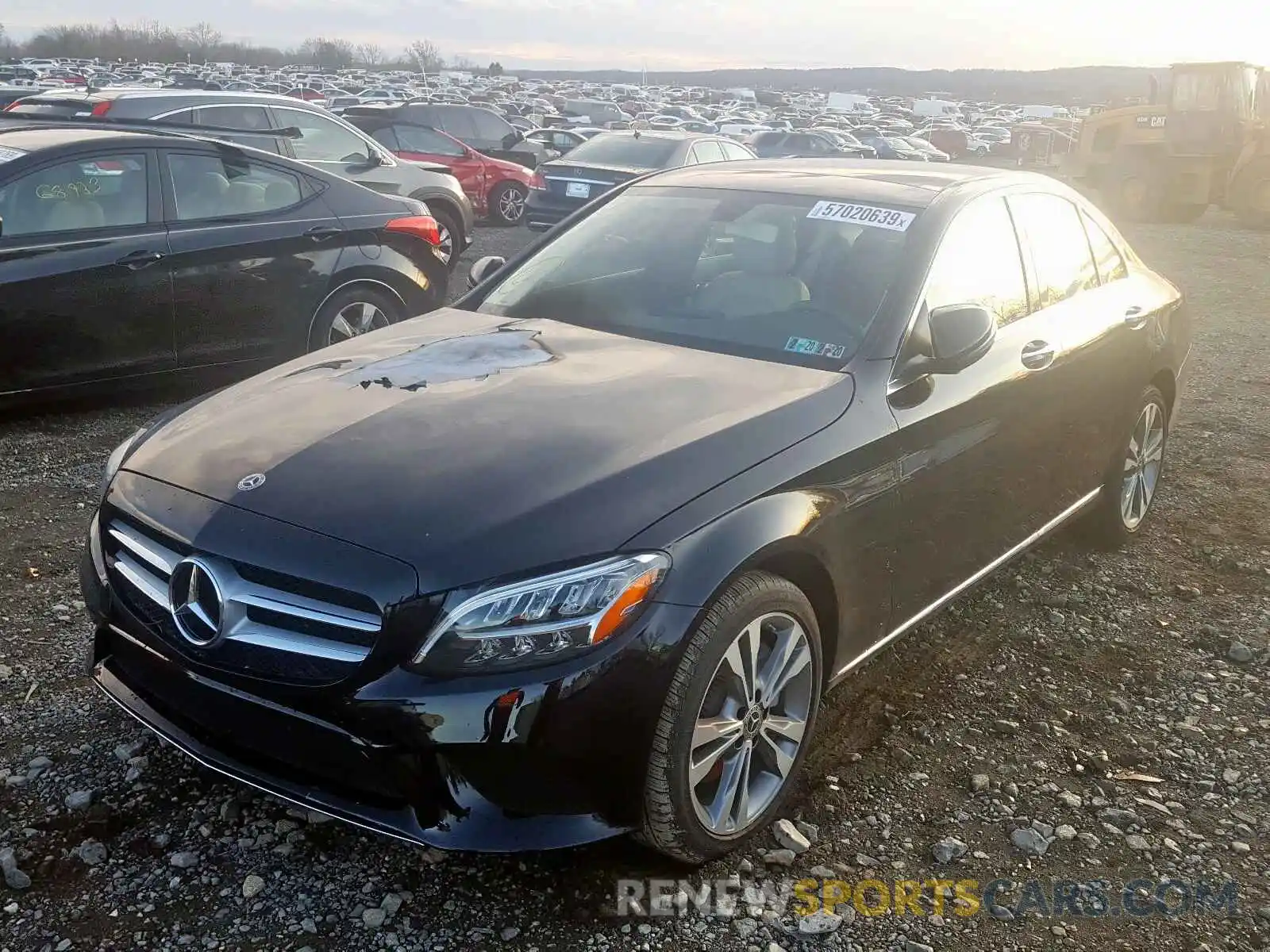 2 Photograph of a damaged car 55SWF8EB6KU291348 MERCEDES-BENZ C CLASS 2019