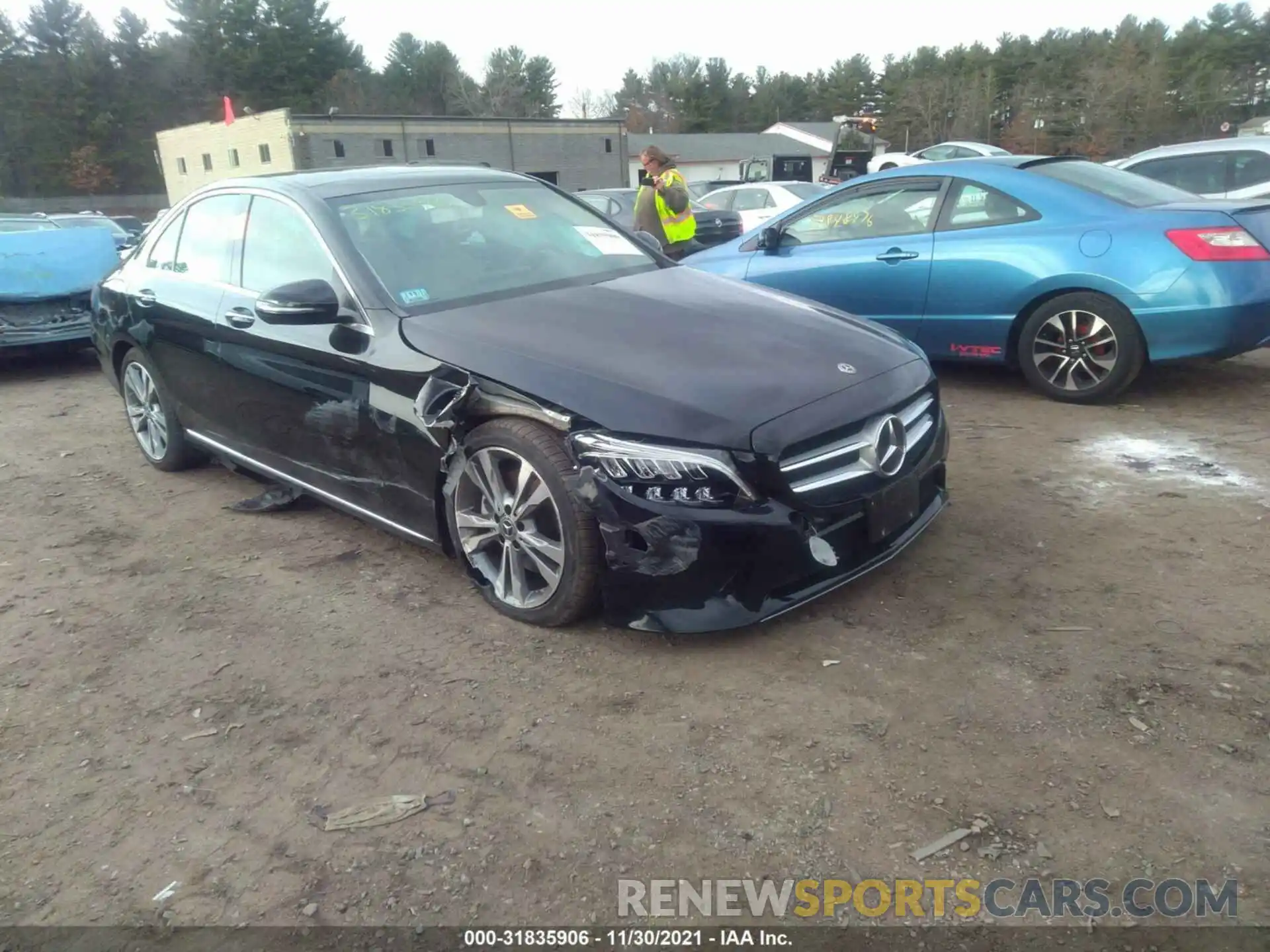 1 Photograph of a damaged car 55SWF8EB6KU292189 MERCEDES-BENZ C-CLASS 2019