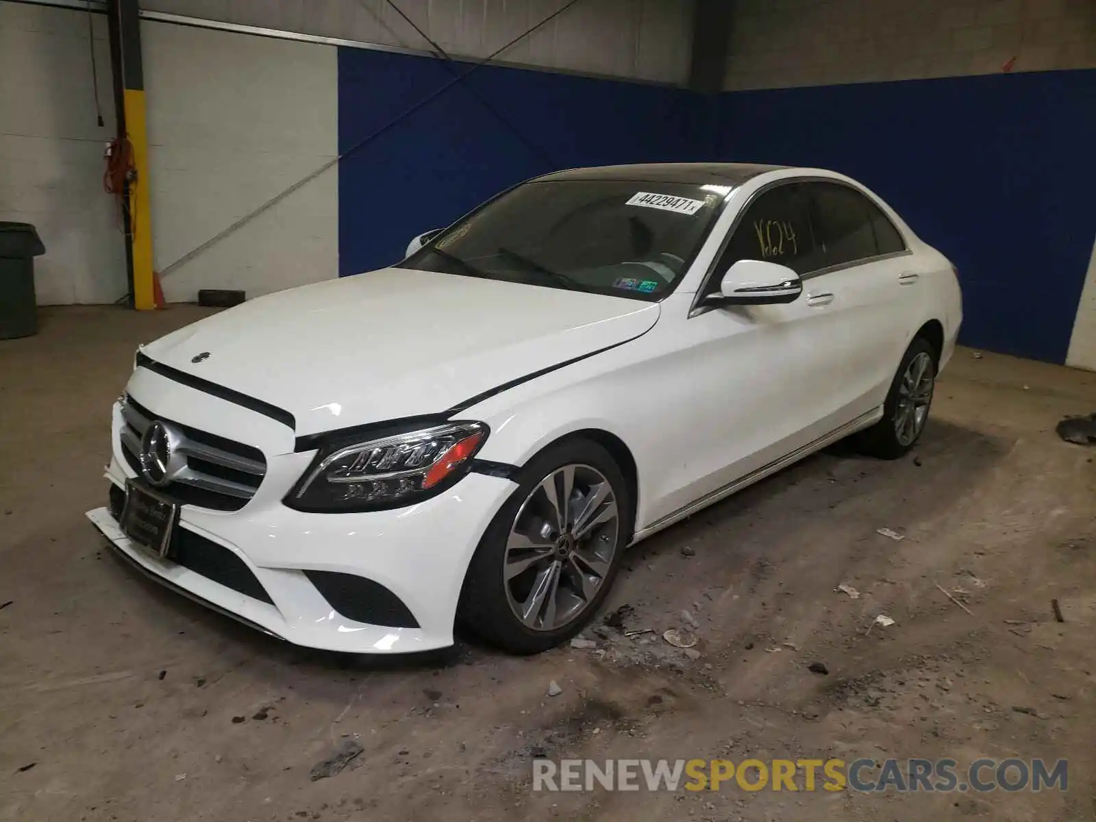 2 Photograph of a damaged car 55SWF8EB6KU302994 MERCEDES-BENZ C-CLASS 2019