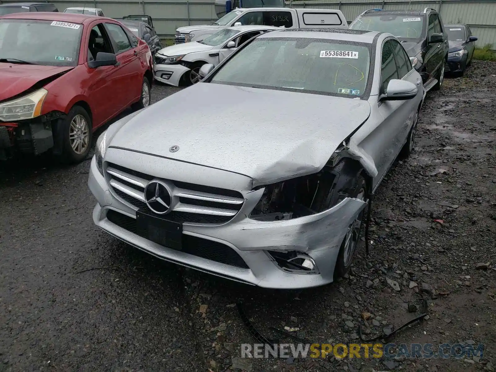 2 Photograph of a damaged car 55SWF8EB6KU312201 MERCEDES-BENZ C-CLASS 2019