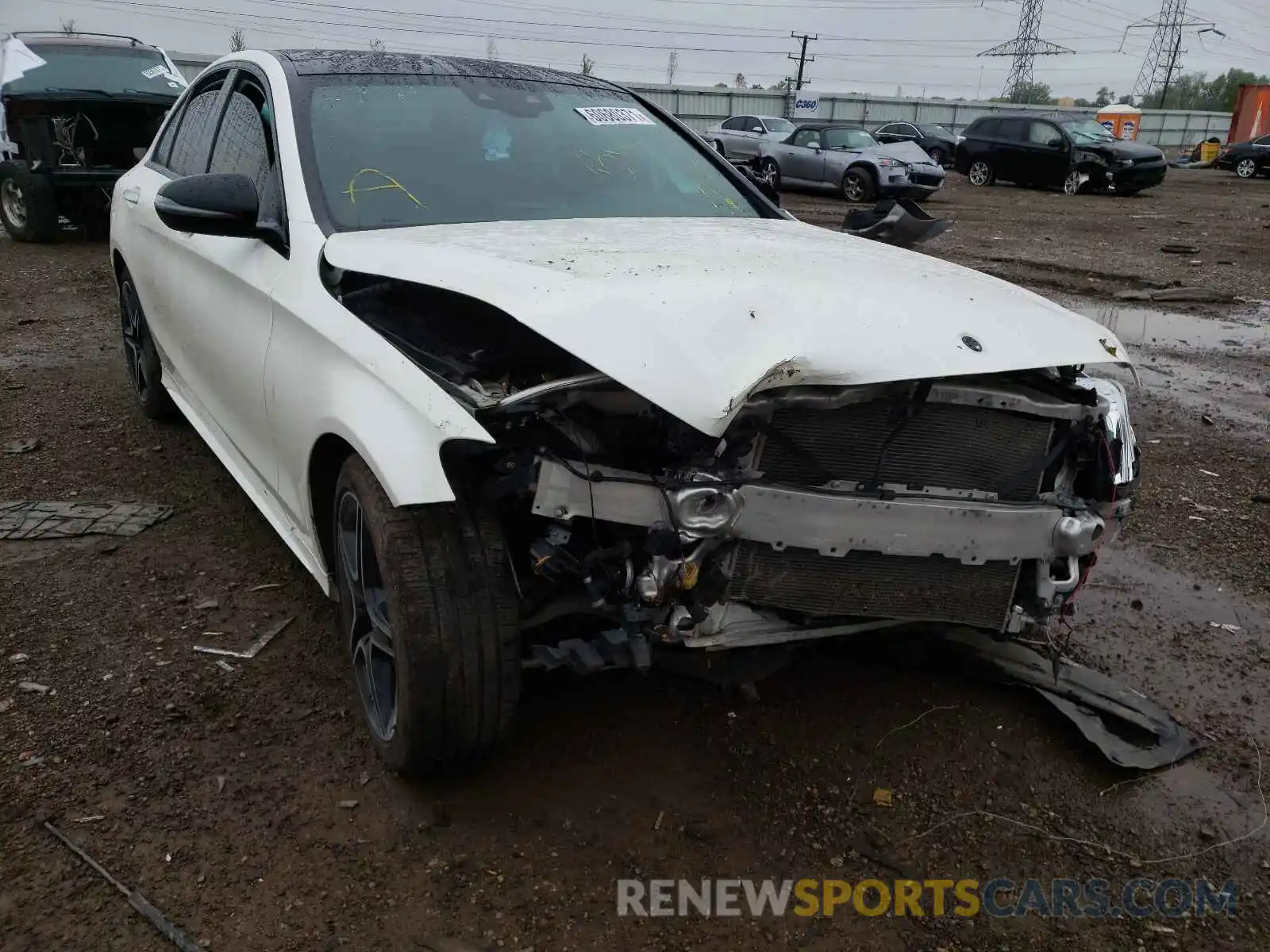 1 Photograph of a damaged car 55SWF8EB6KU314448 MERCEDES-BENZ C-CLASS 2019