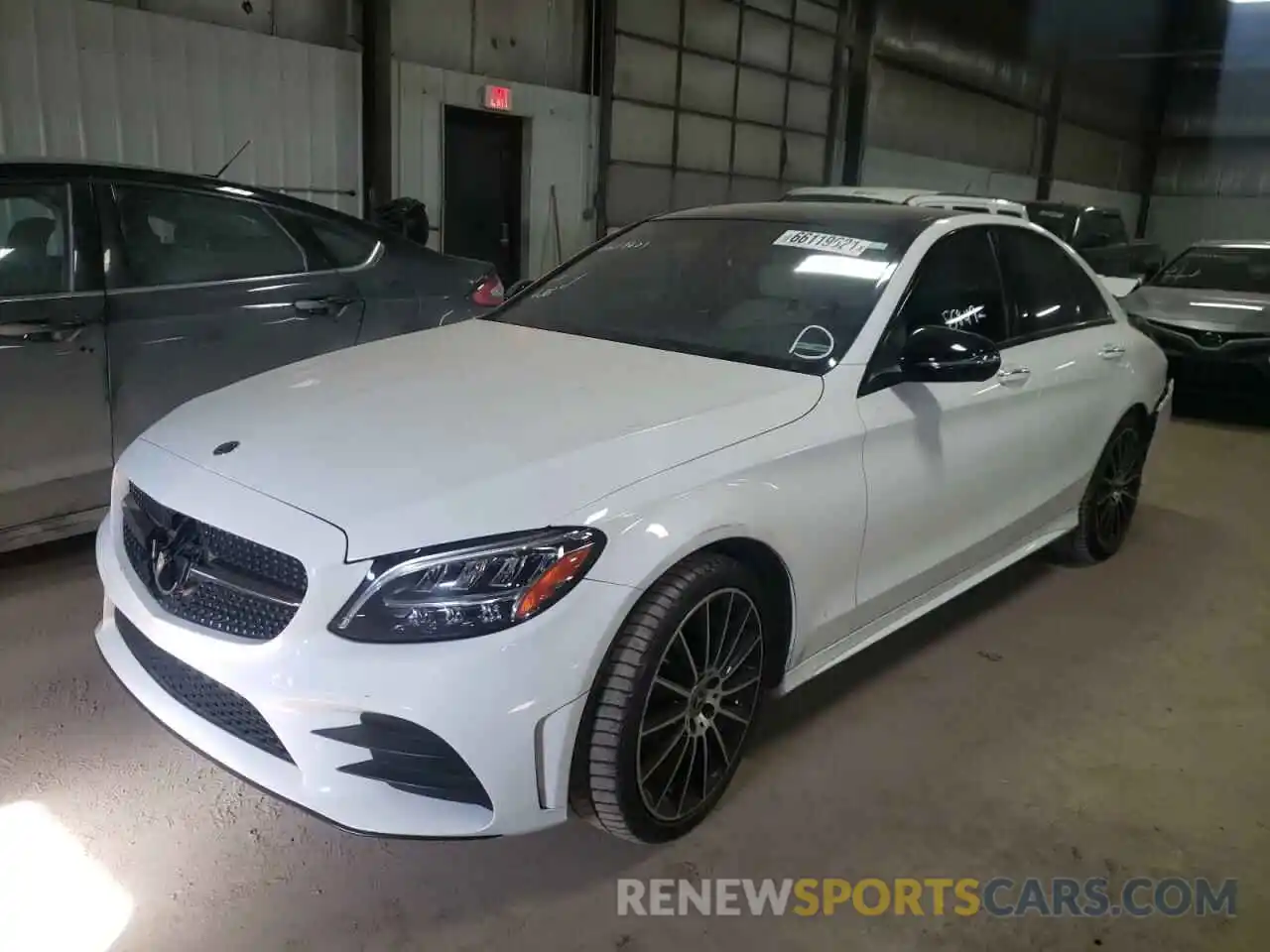 2 Photograph of a damaged car 55SWF8EB6KU315308 MERCEDES-BENZ C-CLASS 2019