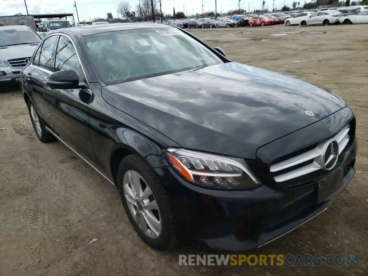 1 Photograph of a damaged car 55SWF8EB6KU315549 MERCEDES-BENZ C-CLASS 2019