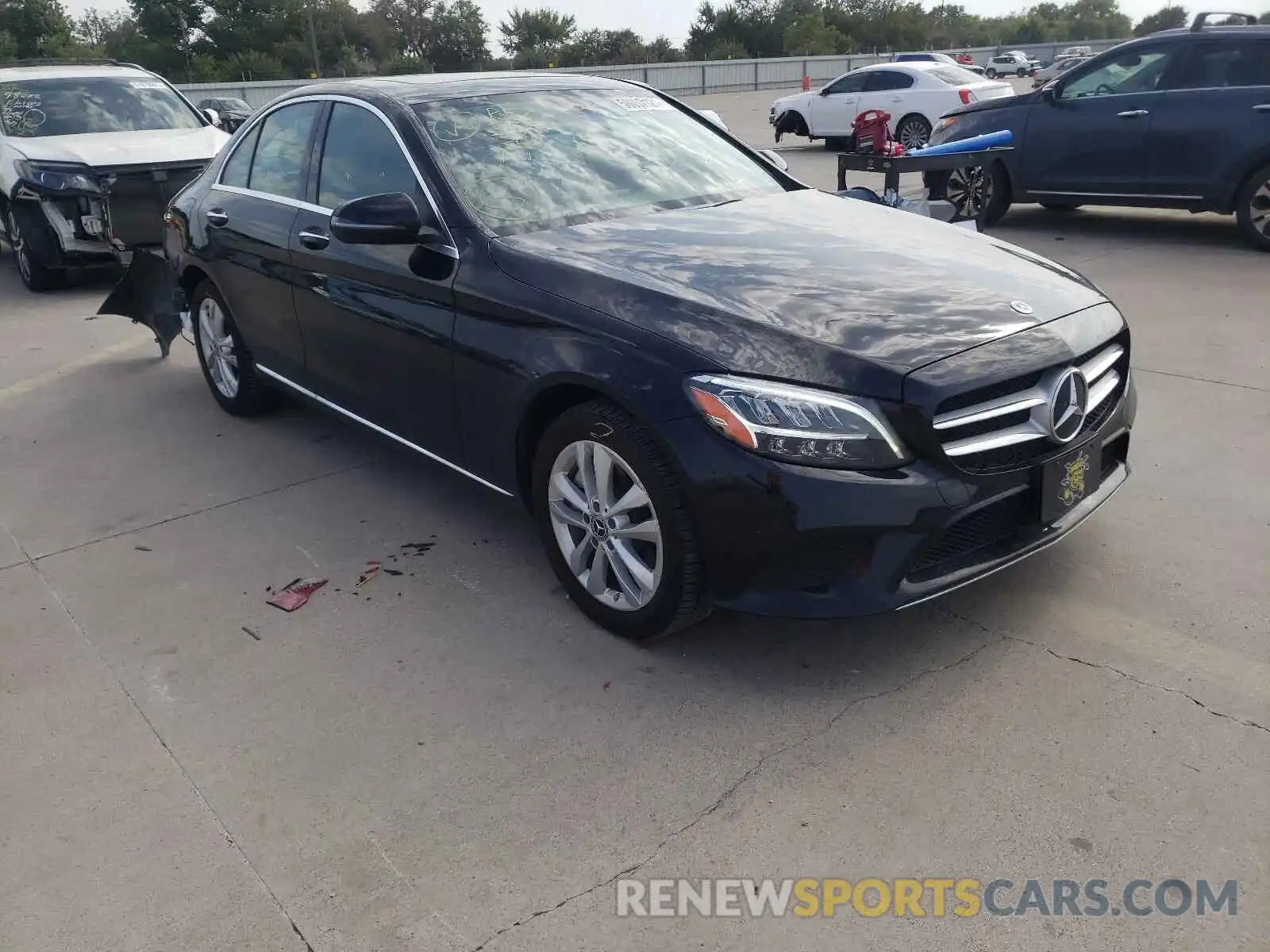 1 Photograph of a damaged car 55SWF8EB6KU316457 MERCEDES-BENZ C-CLASS 2019