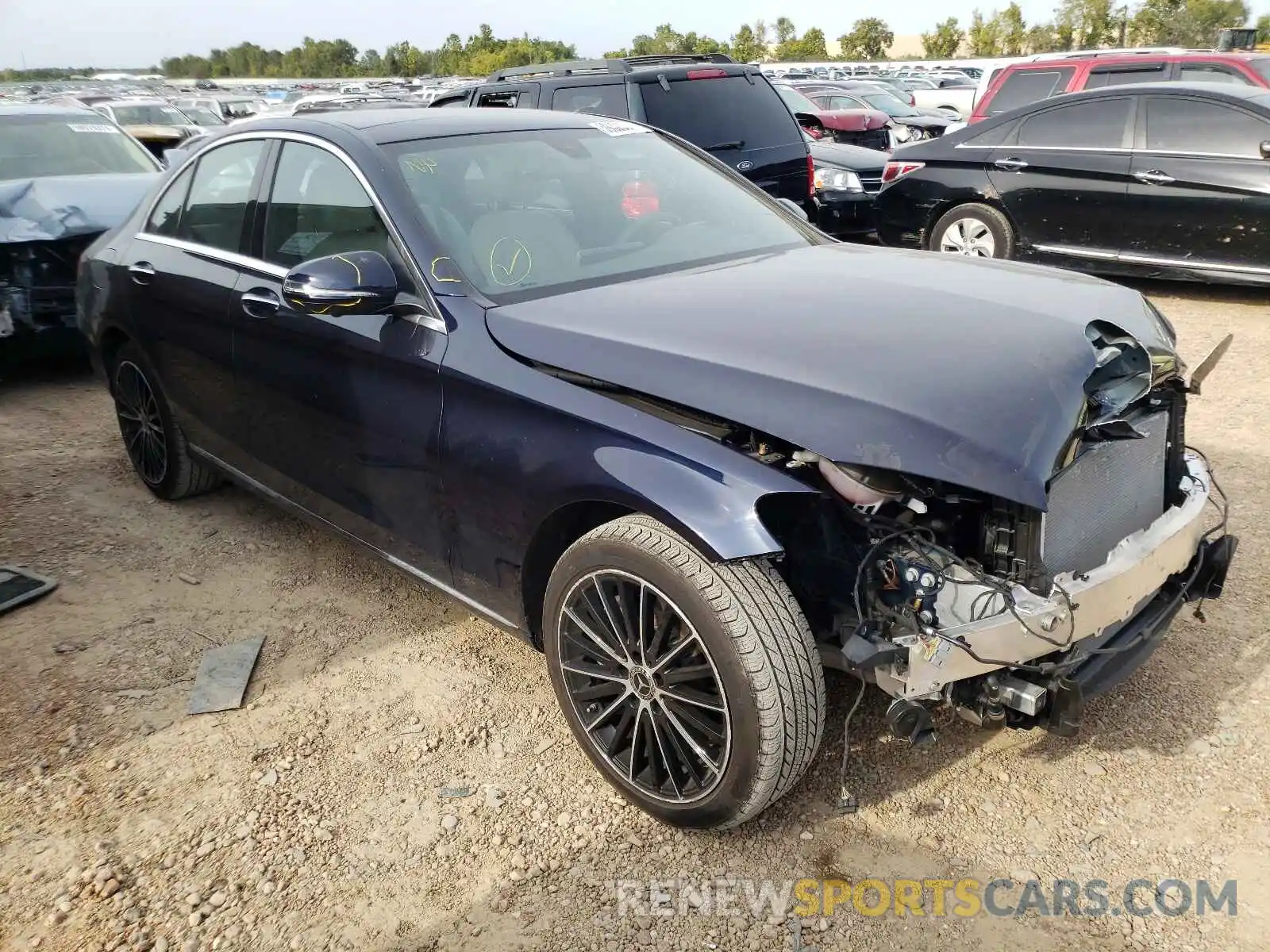 1 Photograph of a damaged car 55SWF8EB6KU316569 MERCEDES-BENZ C-CLASS 2019