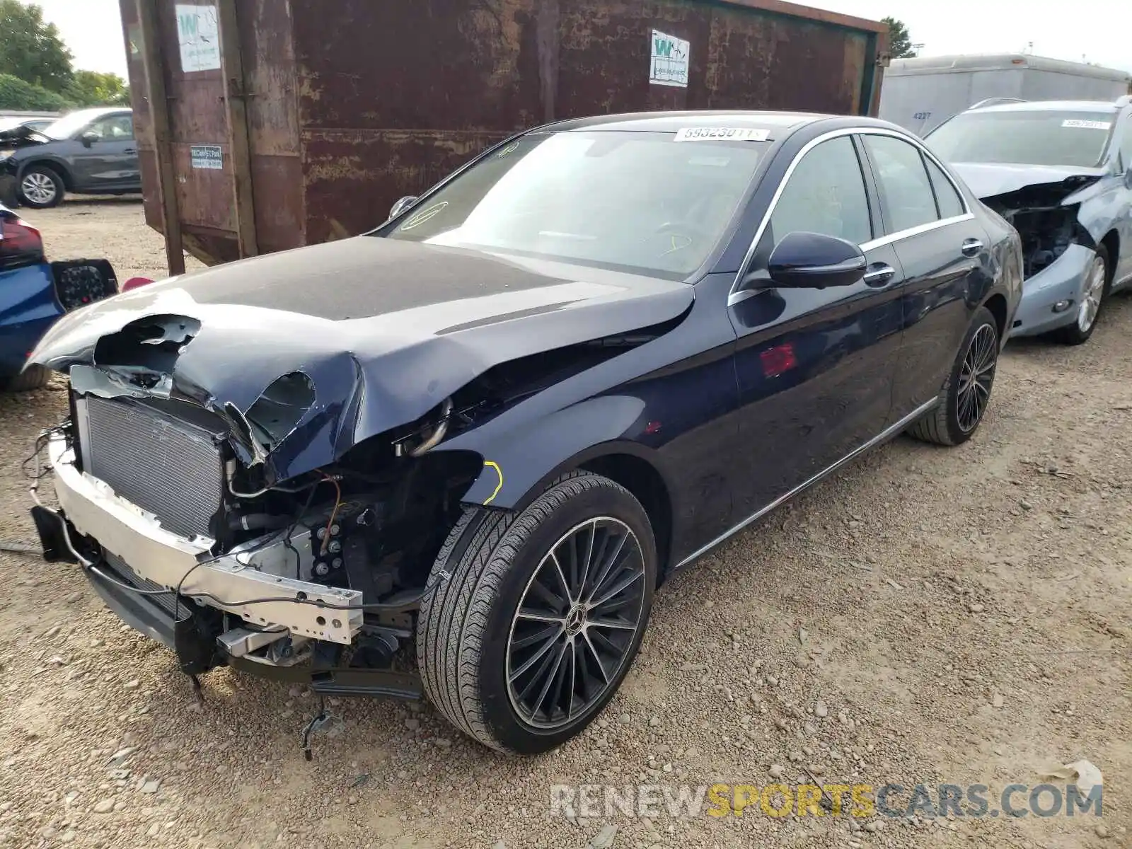 2 Photograph of a damaged car 55SWF8EB6KU316569 MERCEDES-BENZ C-CLASS 2019