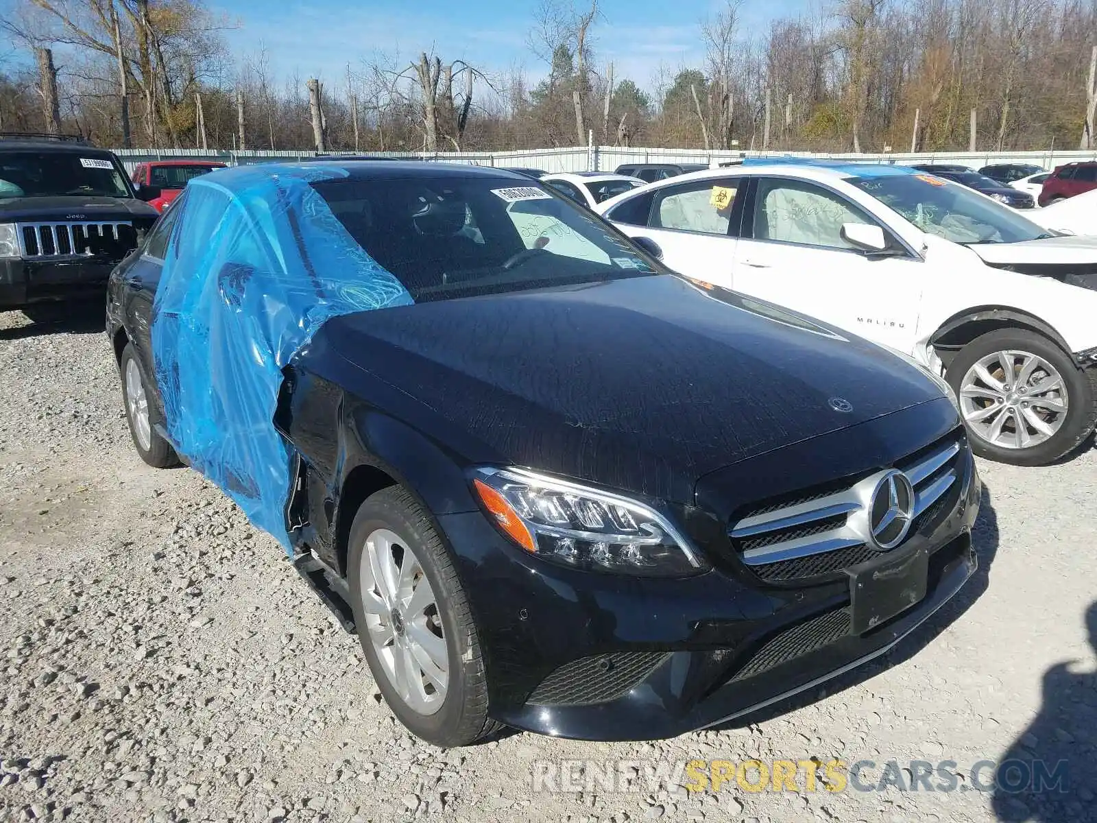 1 Photograph of a damaged car 55SWF8EB6KU318046 MERCEDES-BENZ C CLASS 2019