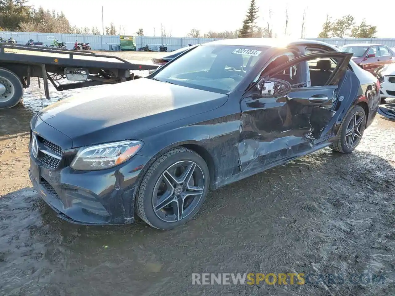 1 Photograph of a damaged car 55SWF8EB6KU318192 MERCEDES-BENZ C-CLASS 2019