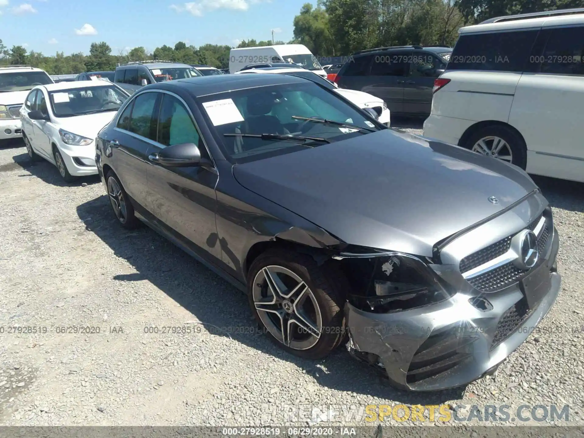 1 Photograph of a damaged car 55SWF8EB6KU319603 MERCEDES-BENZ C-CLASS 2019