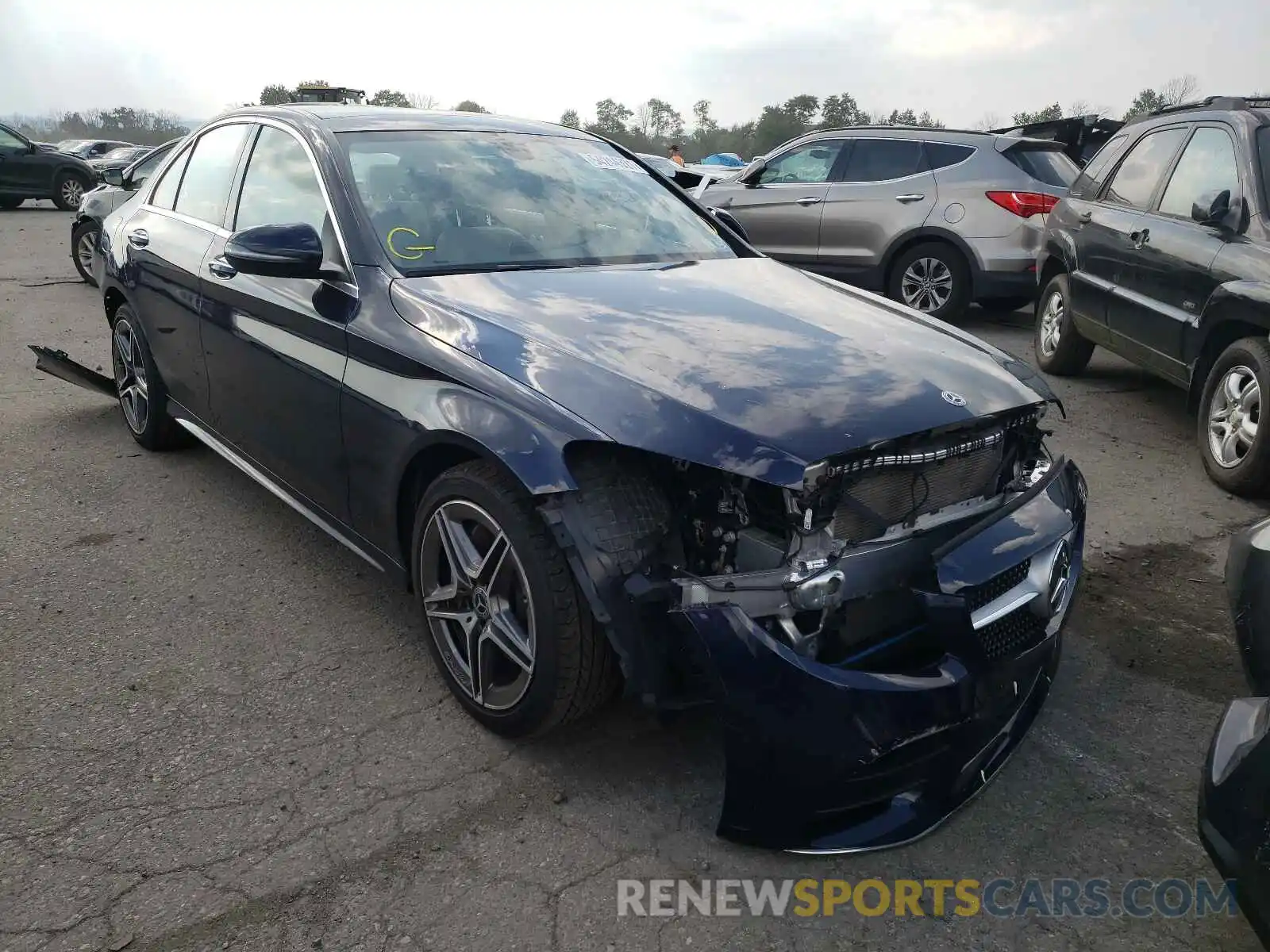 1 Photograph of a damaged car 55SWF8EB7KU283484 MERCEDES-BENZ C-CLASS 2019