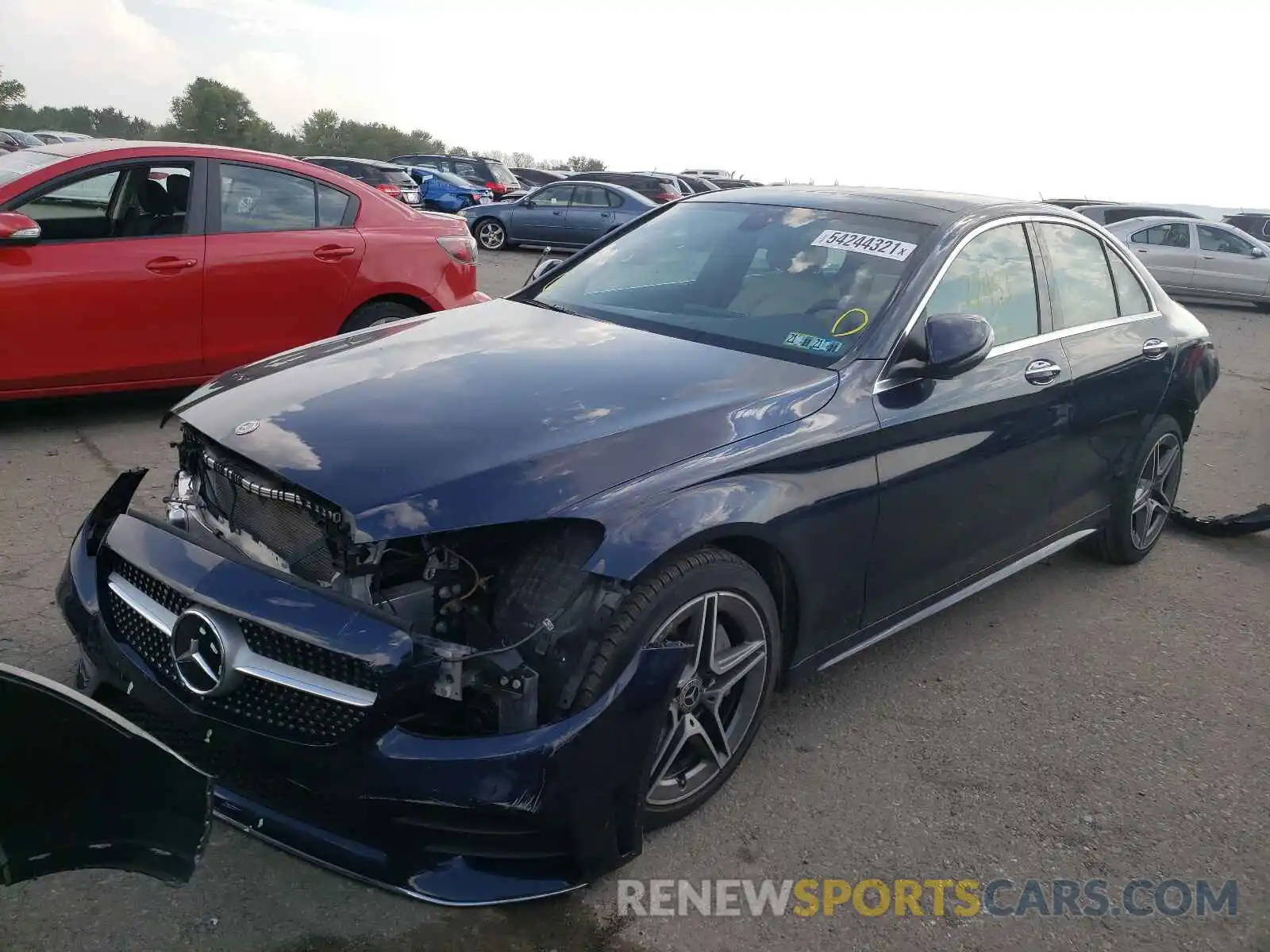 2 Photograph of a damaged car 55SWF8EB7KU283484 MERCEDES-BENZ C-CLASS 2019