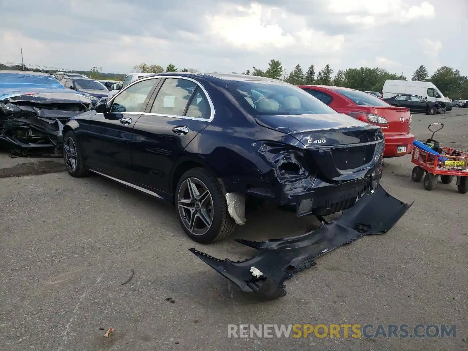 3 Photograph of a damaged car 55SWF8EB7KU283484 MERCEDES-BENZ C-CLASS 2019