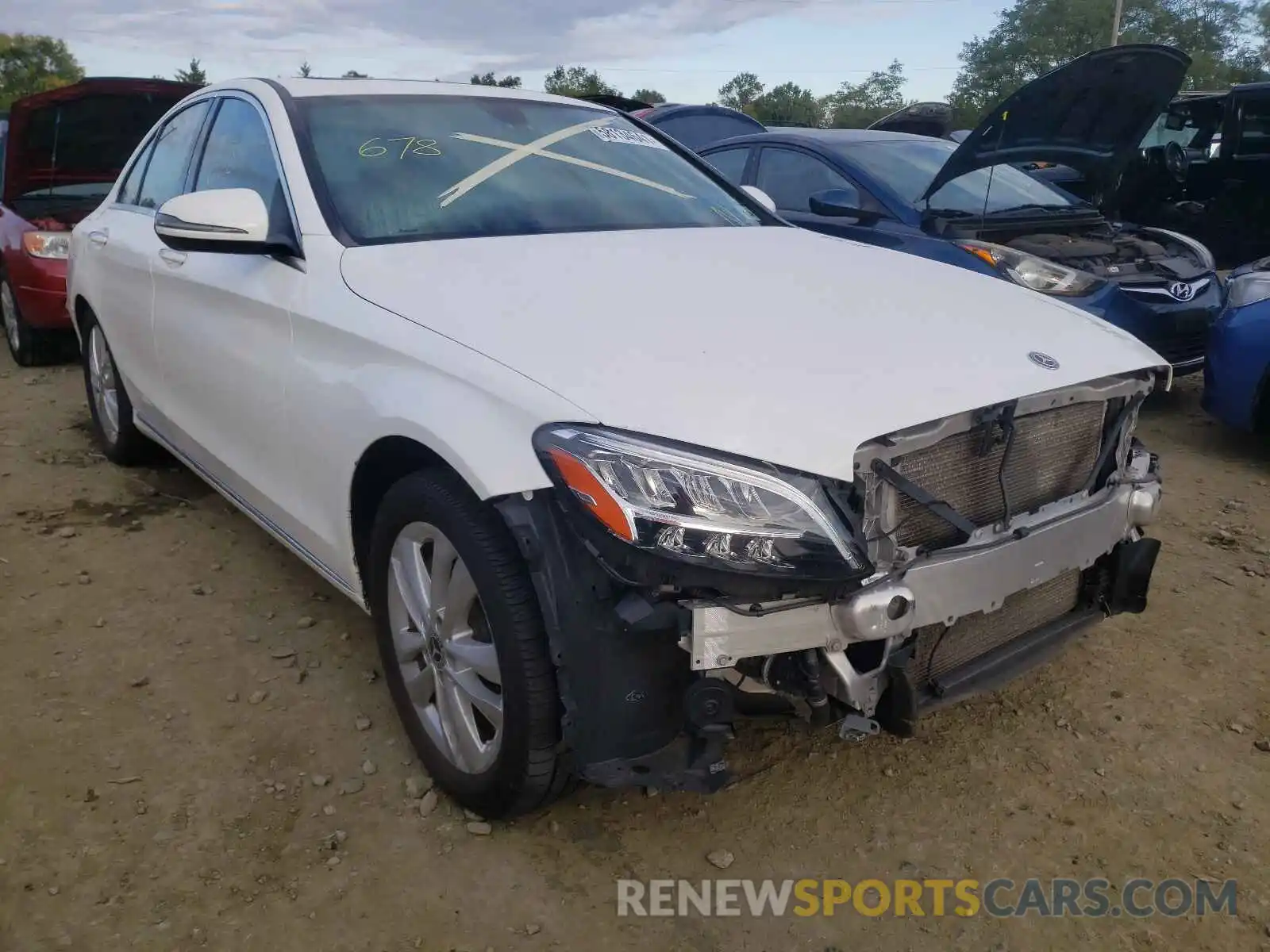 1 Photograph of a damaged car 55SWF8EB7KU283999 MERCEDES-BENZ C-CLASS 2019