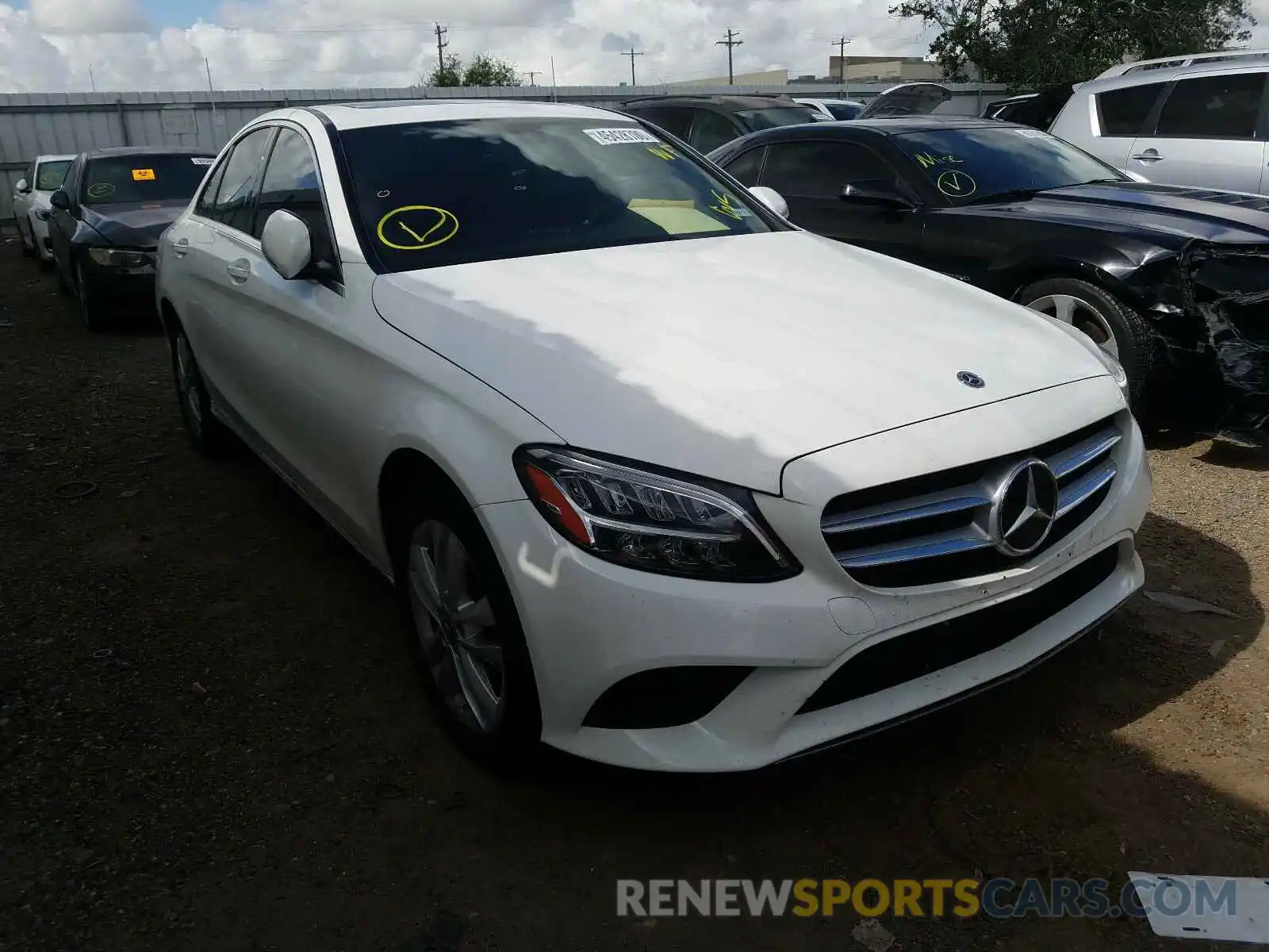 1 Photograph of a damaged car 55SWF8EB7KU286983 MERCEDES-BENZ C CLASS 2019