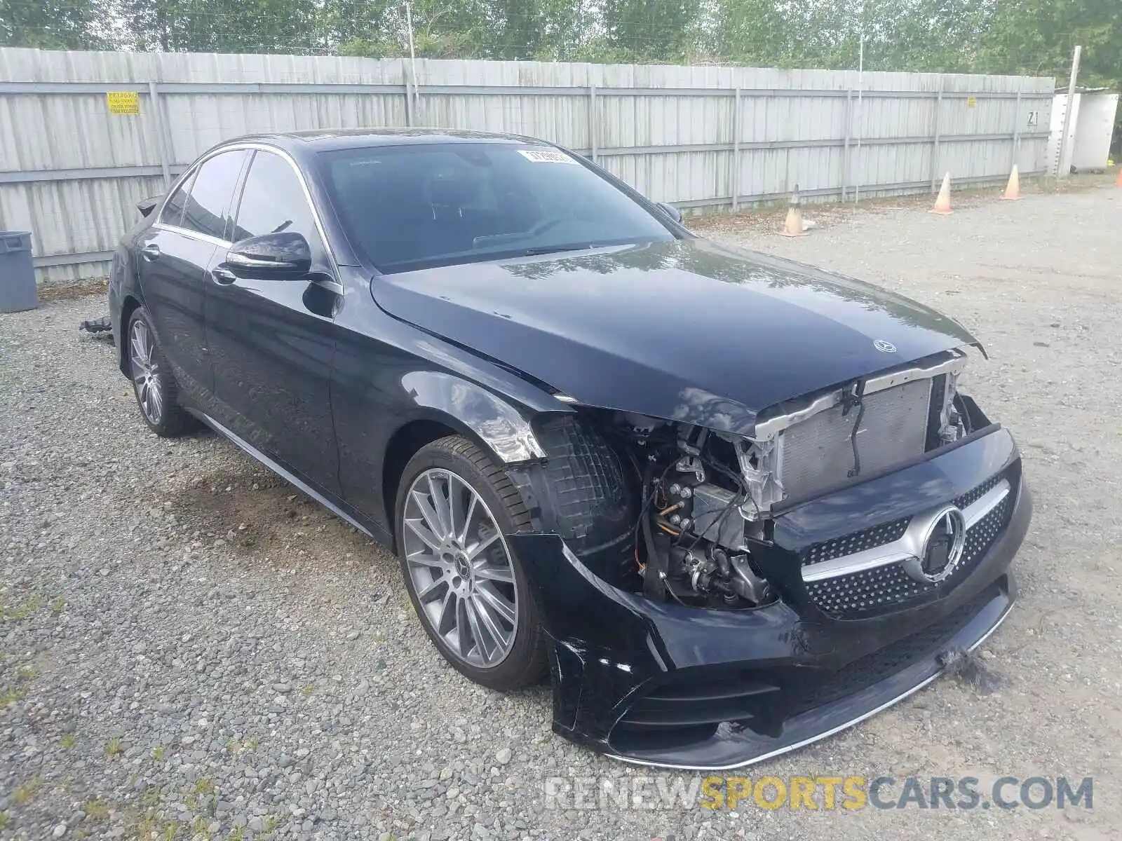 1 Photograph of a damaged car 55SWF8EB7KU293254 MERCEDES-BENZ C CLASS 2019