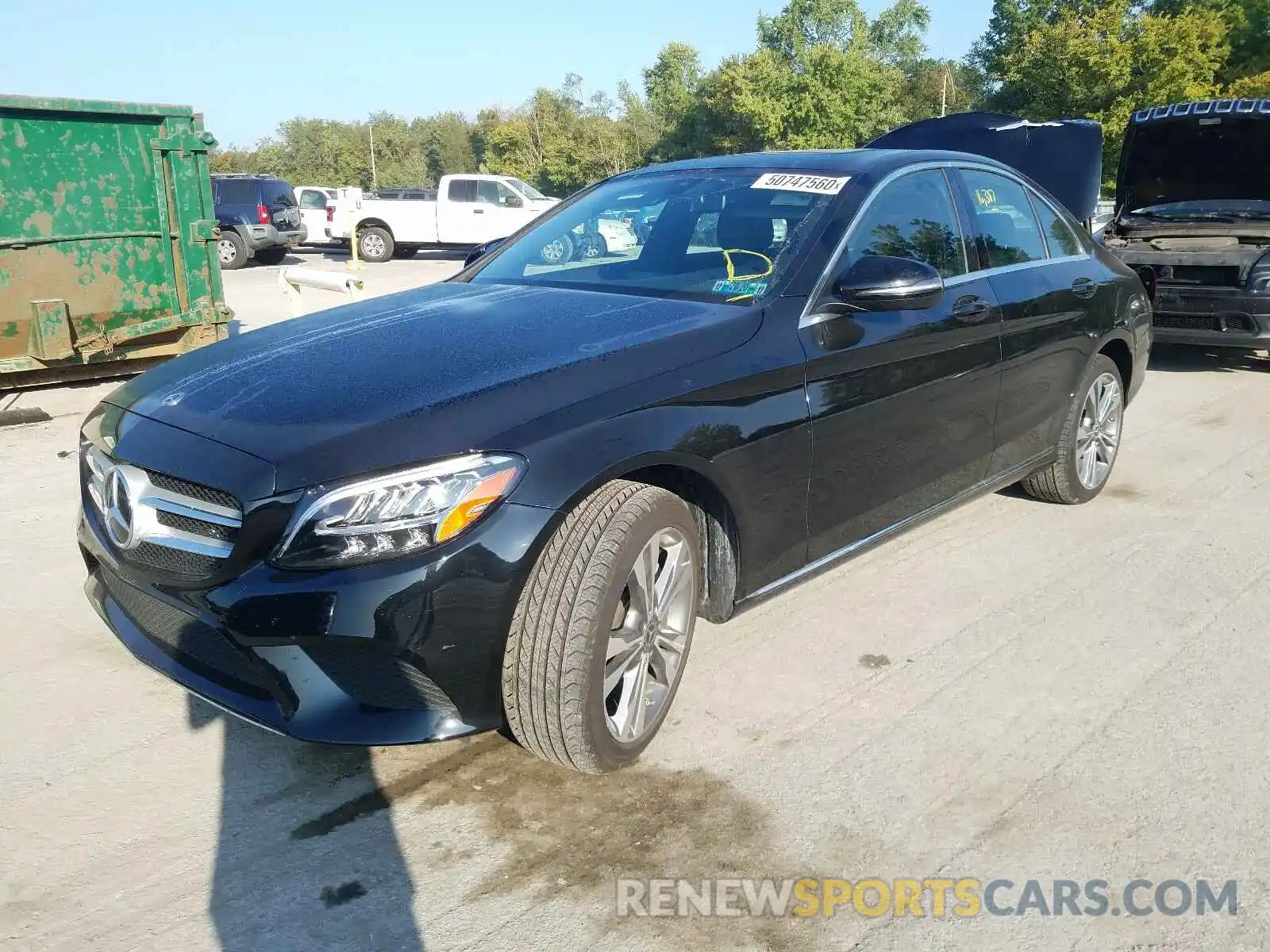 2 Photograph of a damaged car 55SWF8EB7KU298955 MERCEDES-BENZ C CLASS 2019