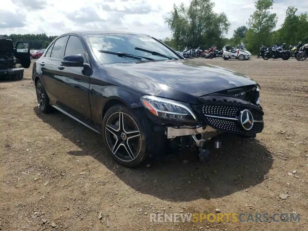 1 Photograph of a damaged car 55SWF8EB7KU300414 MERCEDES-BENZ C-CLASS 2019