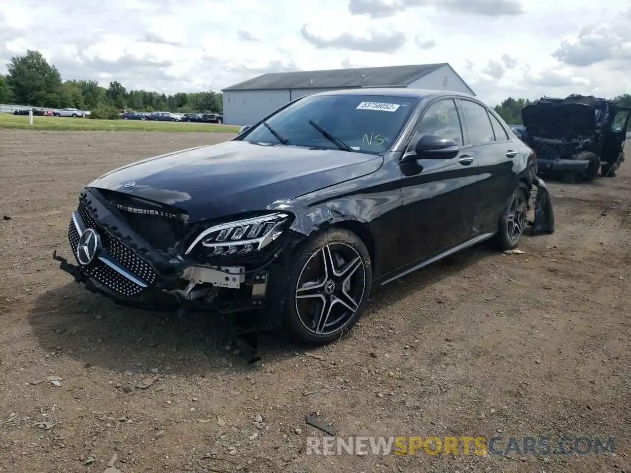 2 Photograph of a damaged car 55SWF8EB7KU300414 MERCEDES-BENZ C-CLASS 2019