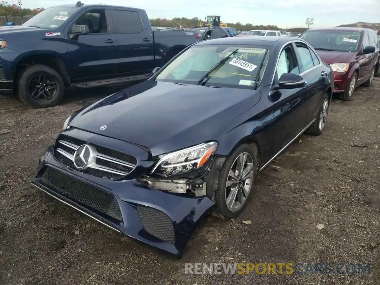 2 Photograph of a damaged car 55SWF8EB7KU301501 MERCEDES-BENZ C-CLASS 2019