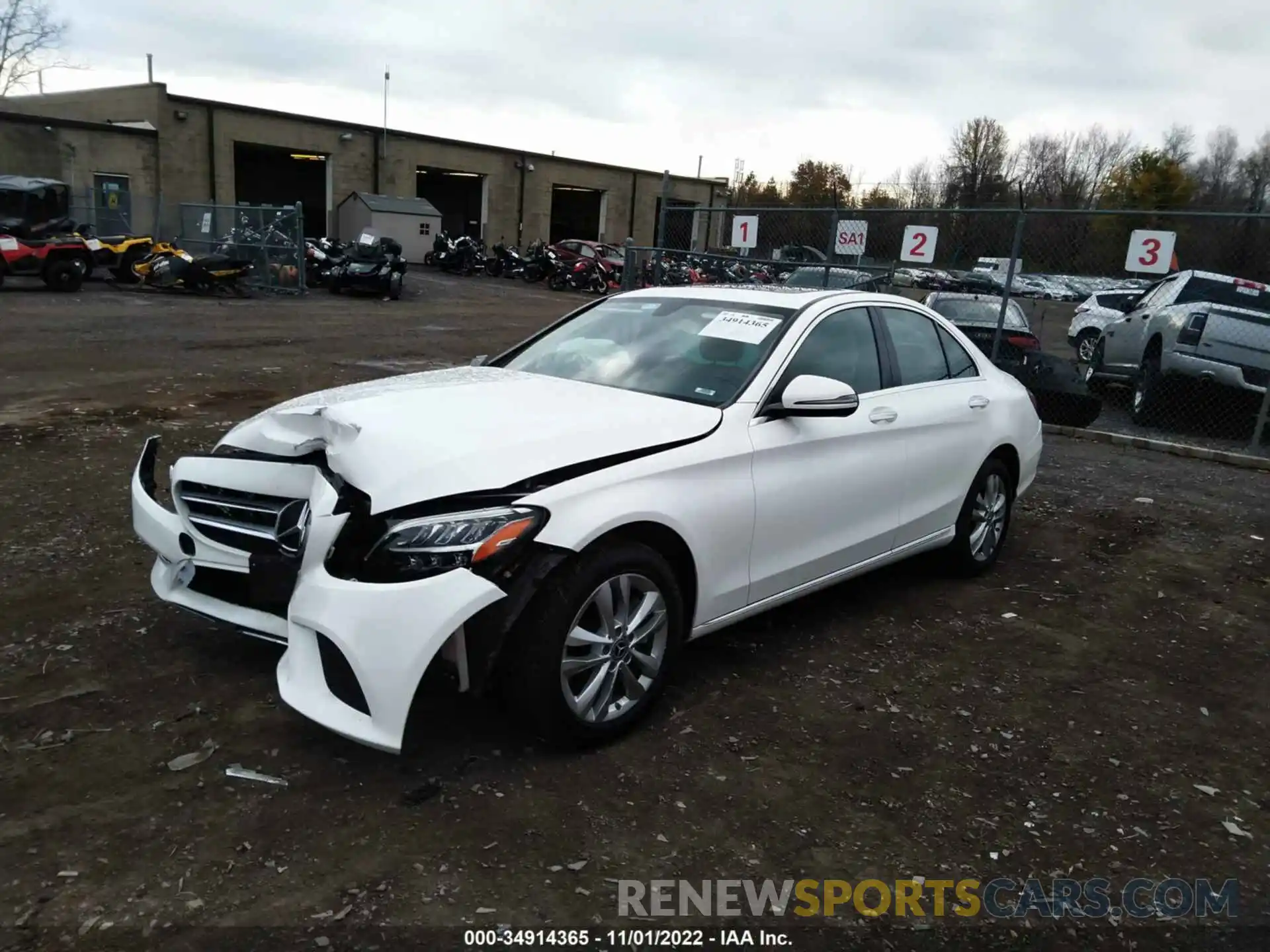 2 Photograph of a damaged car 55SWF8EB7KU305466 MERCEDES-BENZ C-CLASS 2019