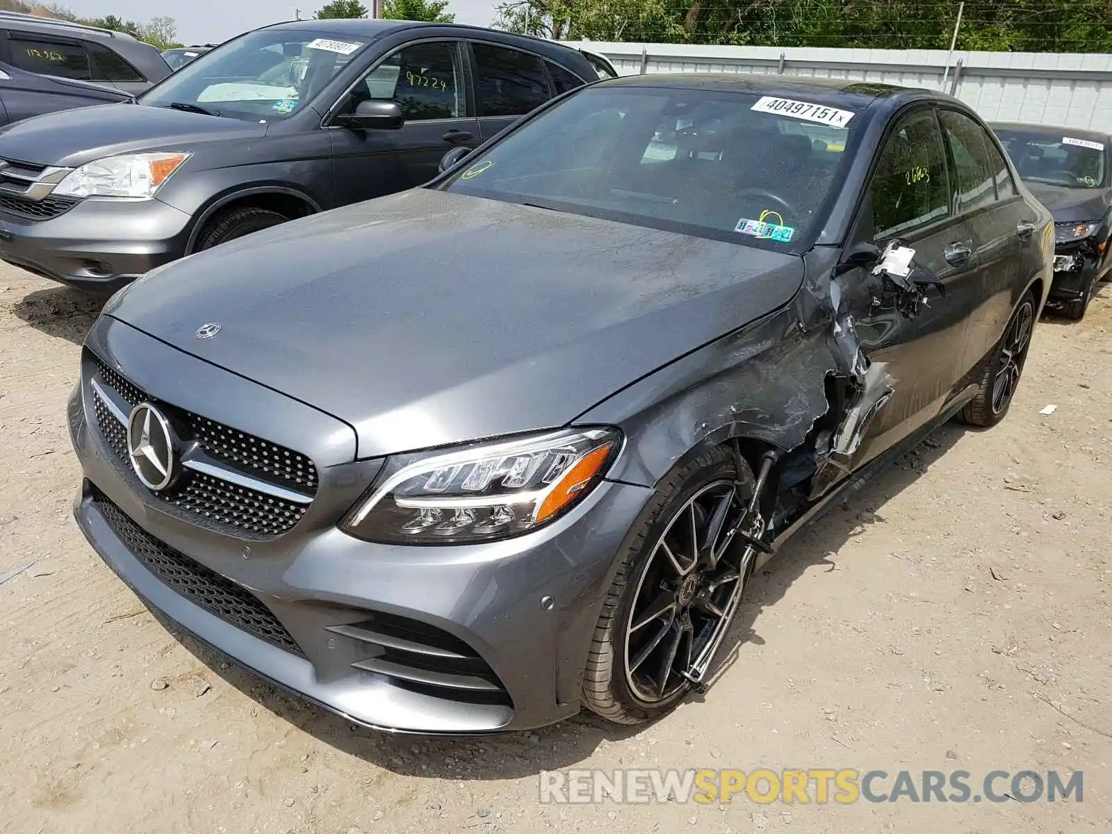 2 Photograph of a damaged car 55SWF8EB7KU309677 MERCEDES-BENZ C CLASS 2019