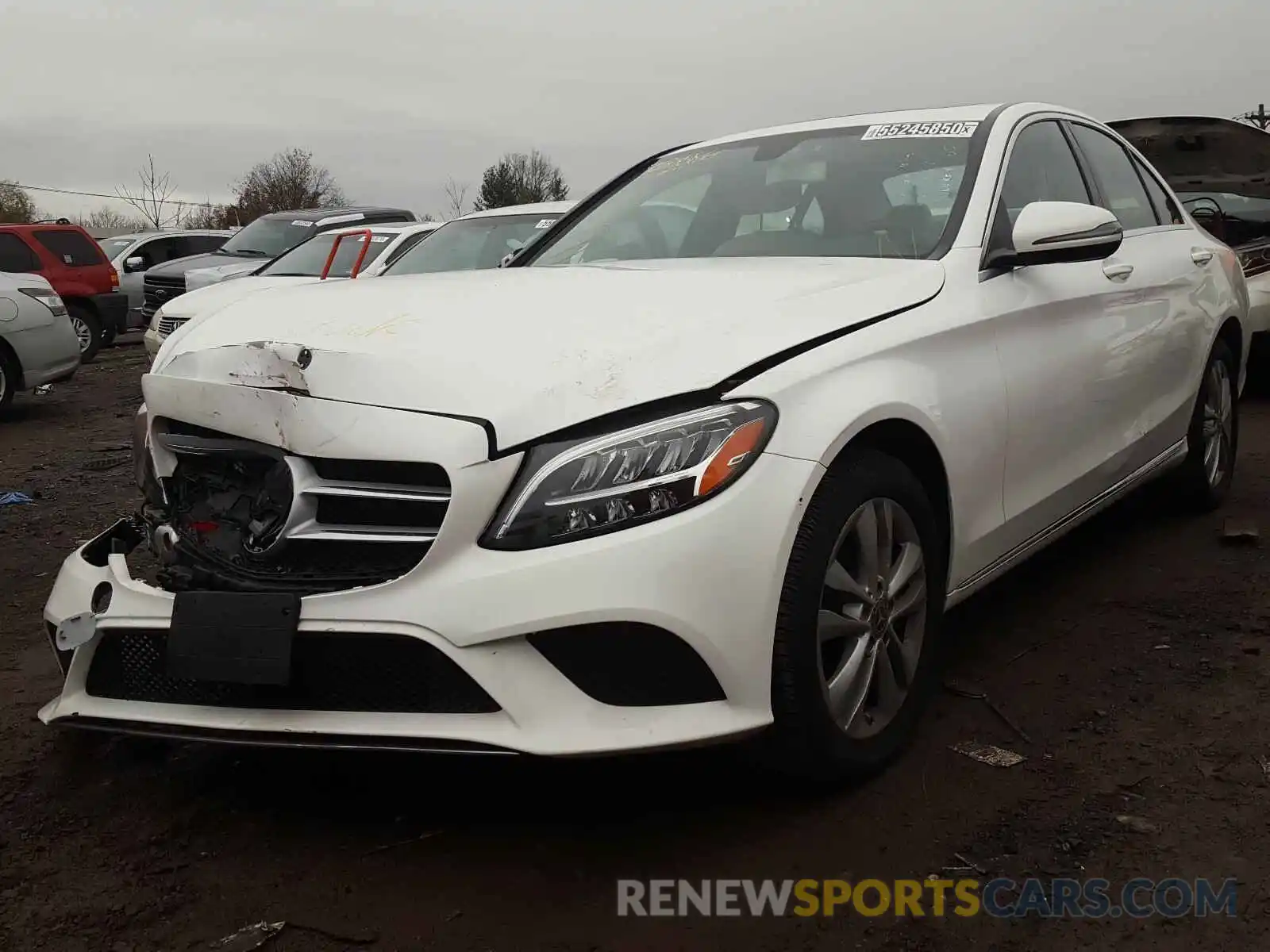 2 Photograph of a damaged car 55SWF8EB7KU316600 MERCEDES-BENZ C CLASS 2019