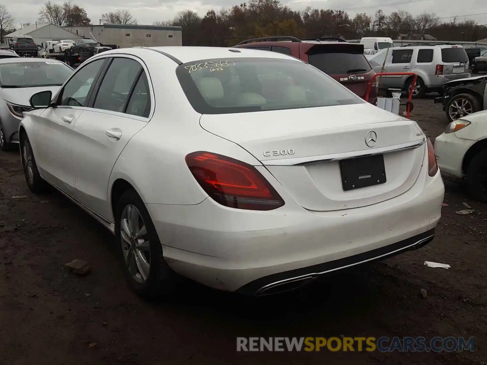 3 Photograph of a damaged car 55SWF8EB7KU316600 MERCEDES-BENZ C CLASS 2019