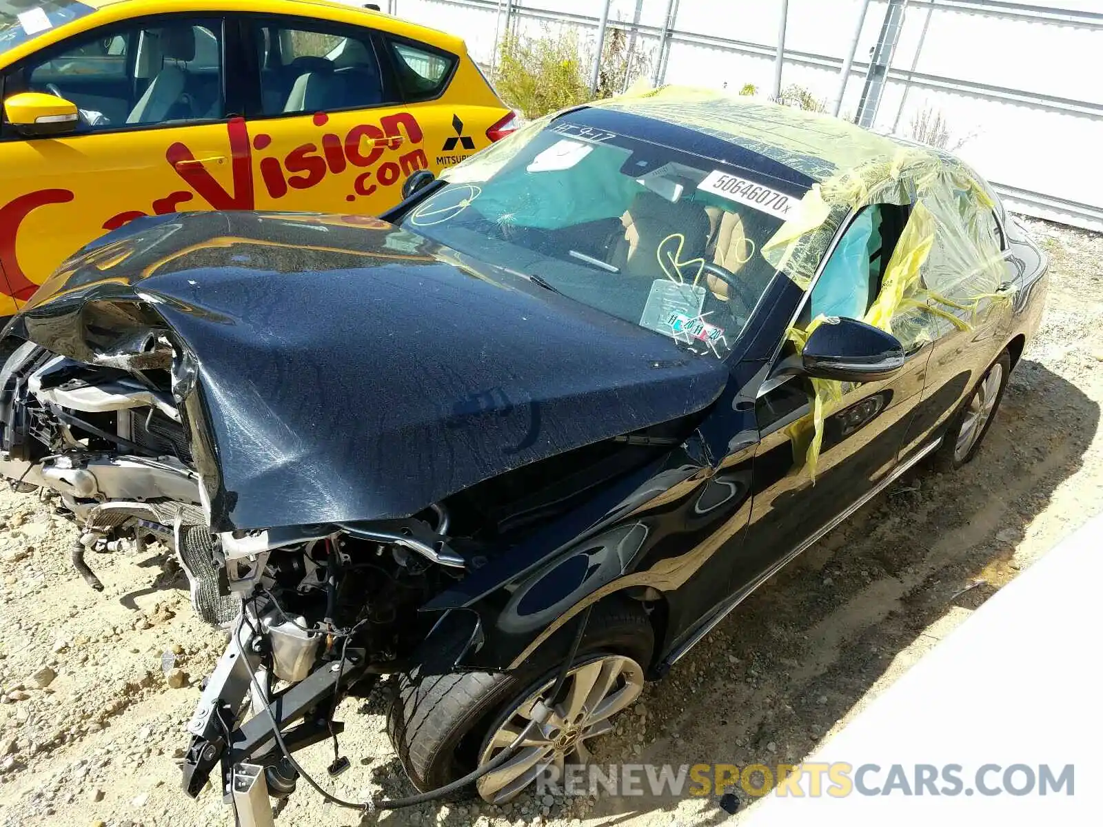 2 Photograph of a damaged car 55SWF8EB8KU285096 MERCEDES-BENZ C CLASS 2019