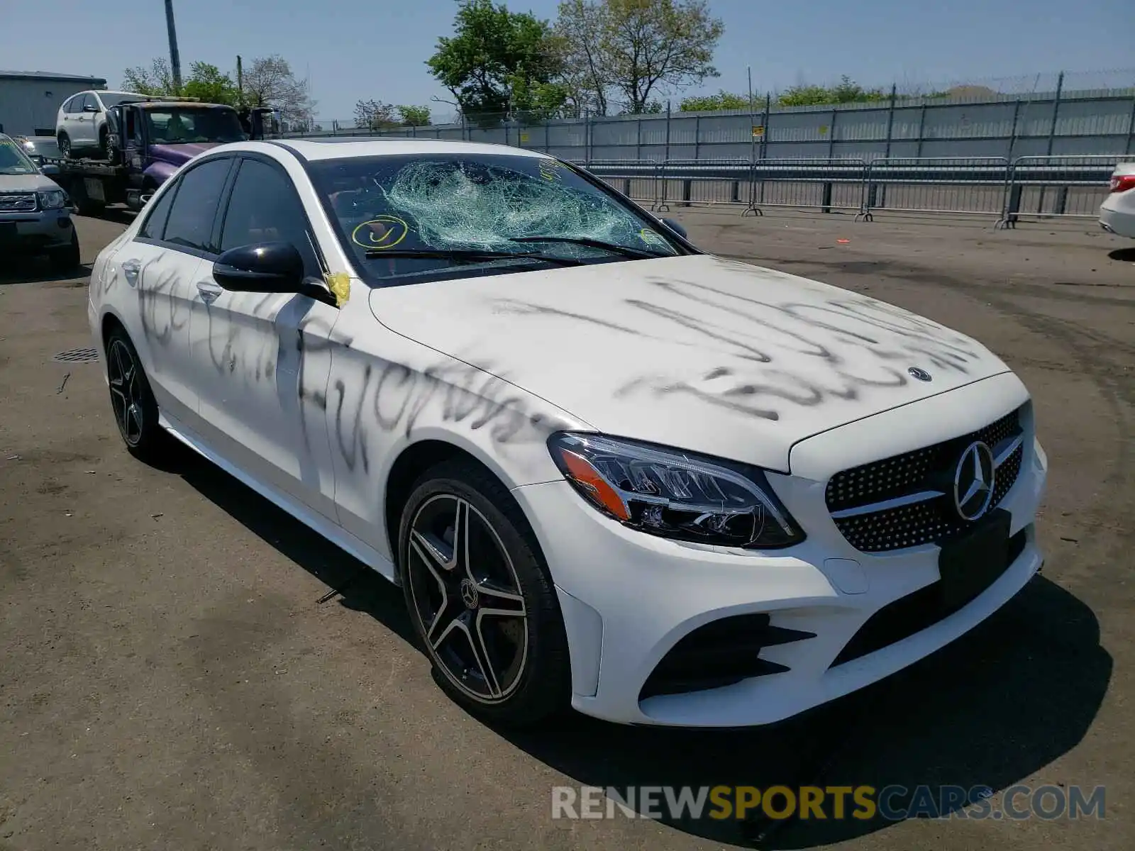 1 Photograph of a damaged car 55SWF8EB8KU286197 MERCEDES-BENZ C-CLASS 2019