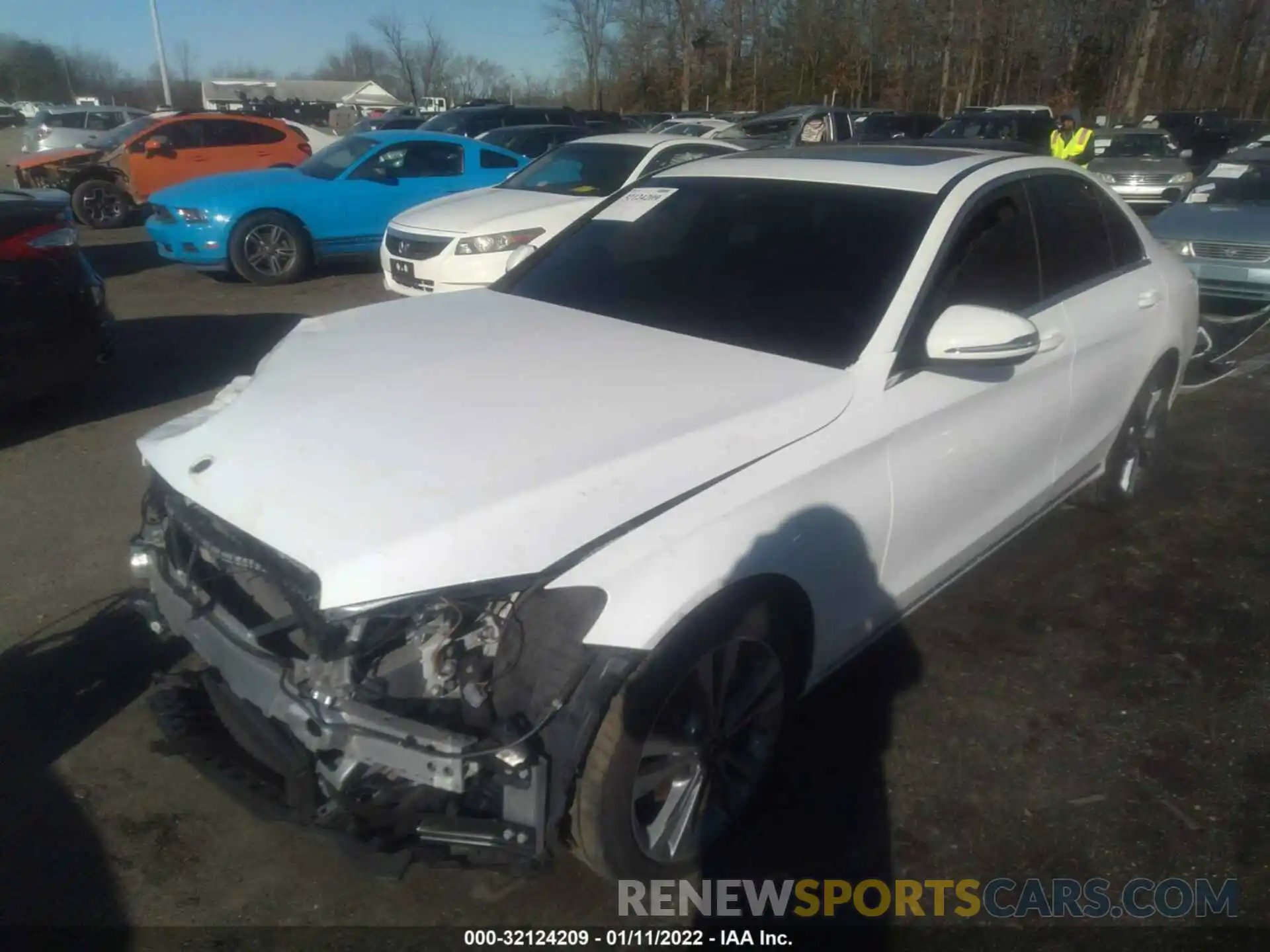 2 Photograph of a damaged car 55SWF8EB8KU287768 MERCEDES-BENZ C-CLASS 2019