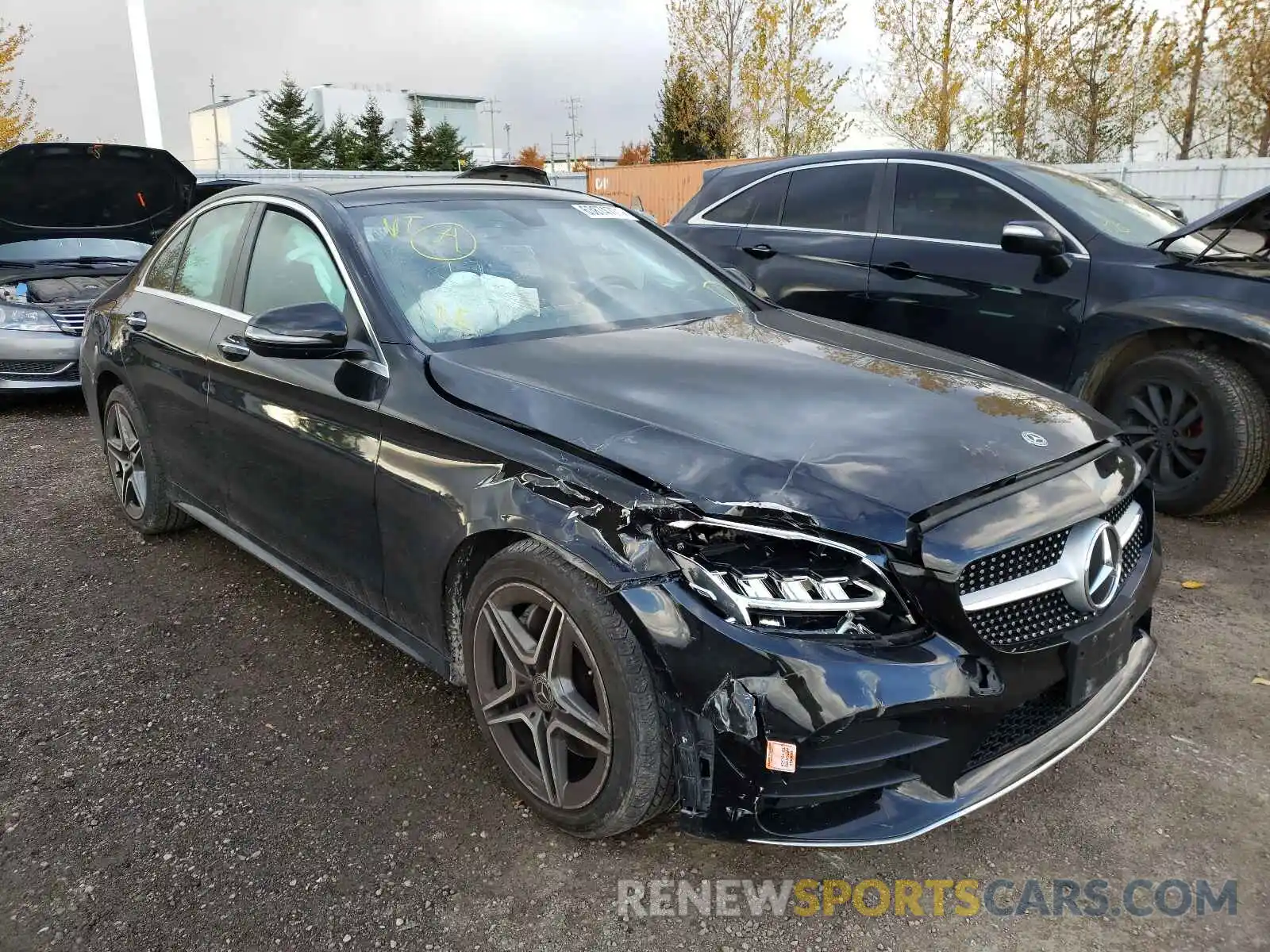 1 Photograph of a damaged car 55SWF8EB8KU293652 MERCEDES-BENZ C-CLASS 2019