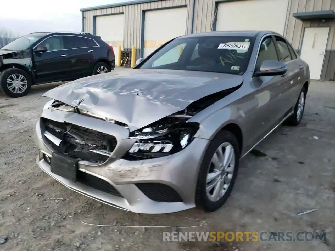 2 Photograph of a damaged car 55SWF8EB8KU299466 MERCEDES-BENZ C-CLASS 2019