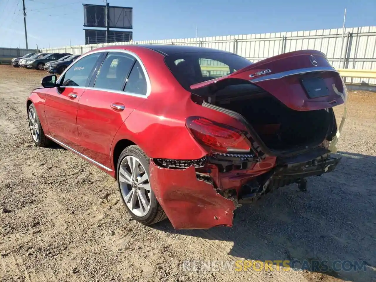 3 Photograph of a damaged car 55SWF8EB8KU301202 MERCEDES-BENZ C-CLASS 2019