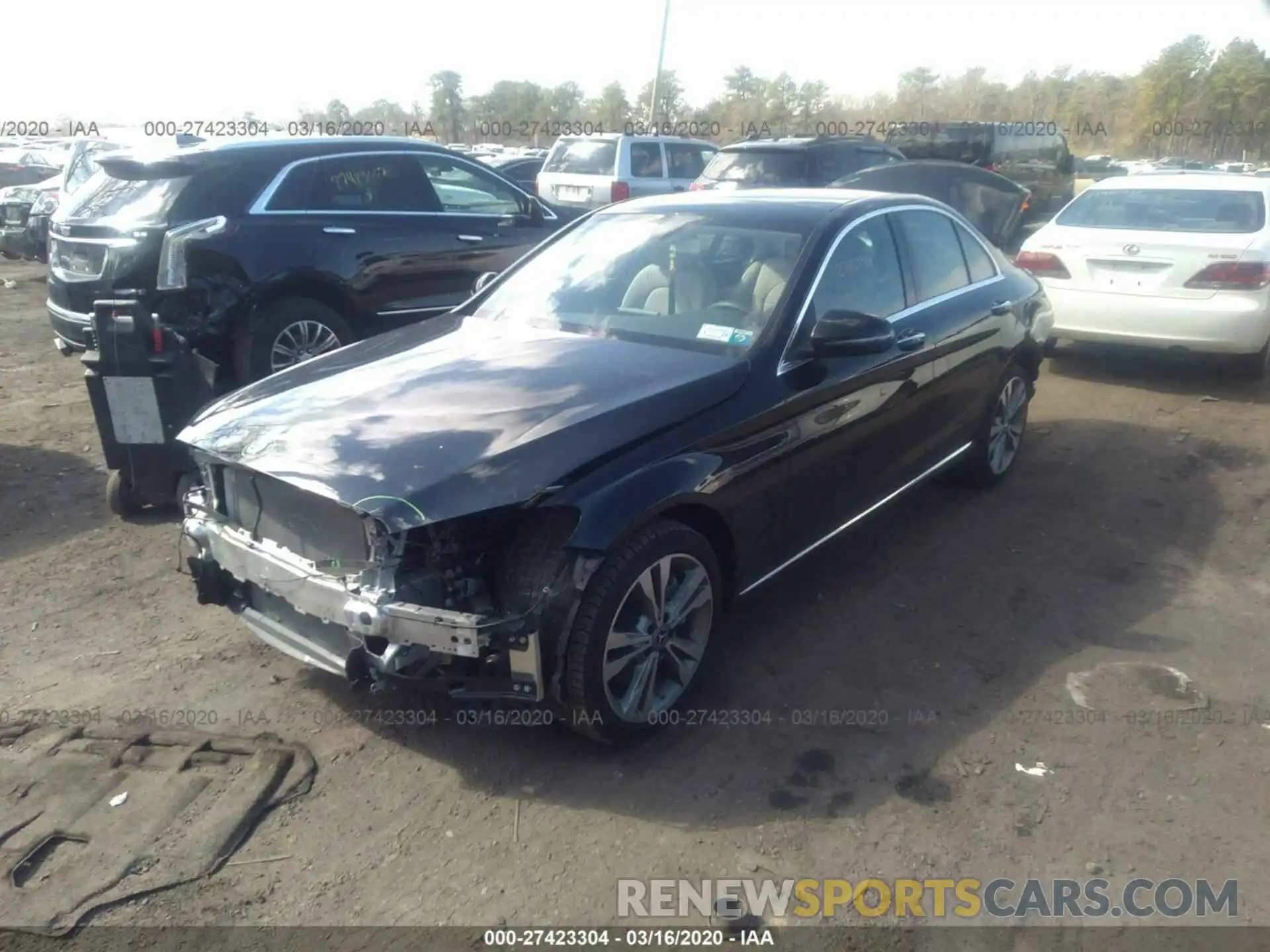 2 Photograph of a damaged car 55SWF8EB8KU304584 MERCEDES-BENZ C-CLASS 2019