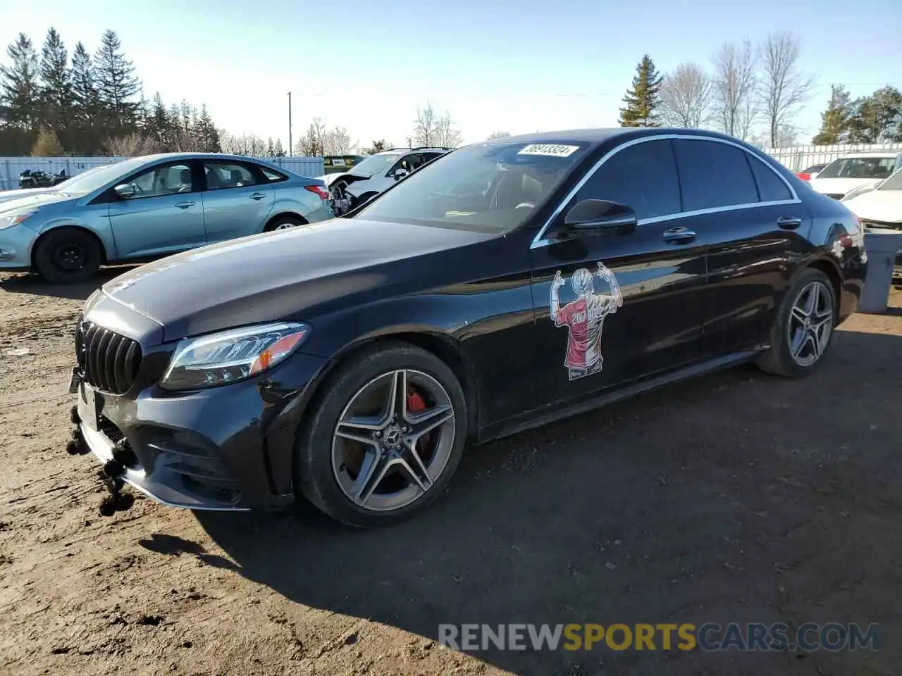 1 Photograph of a damaged car 55SWF8EB8KU307436 MERCEDES-BENZ C-CLASS 2019