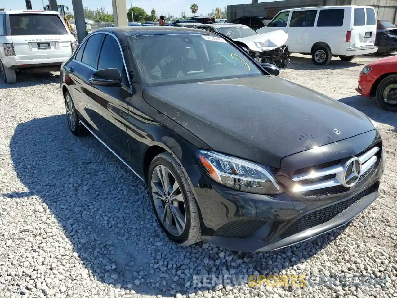 1 Photograph of a damaged car 55SWF8EB8KU308103 MERCEDES-BENZ C-CLASS 2019