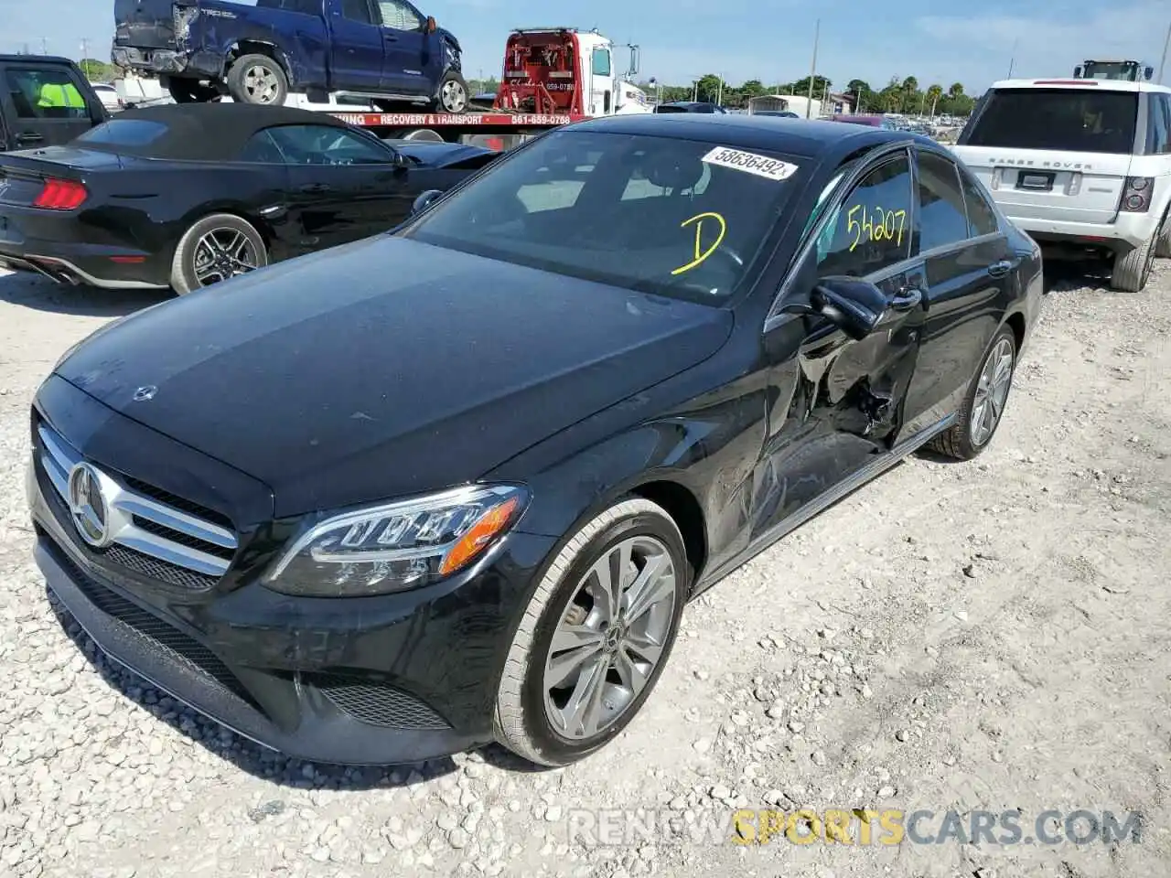 2 Photograph of a damaged car 55SWF8EB8KU308103 MERCEDES-BENZ C-CLASS 2019