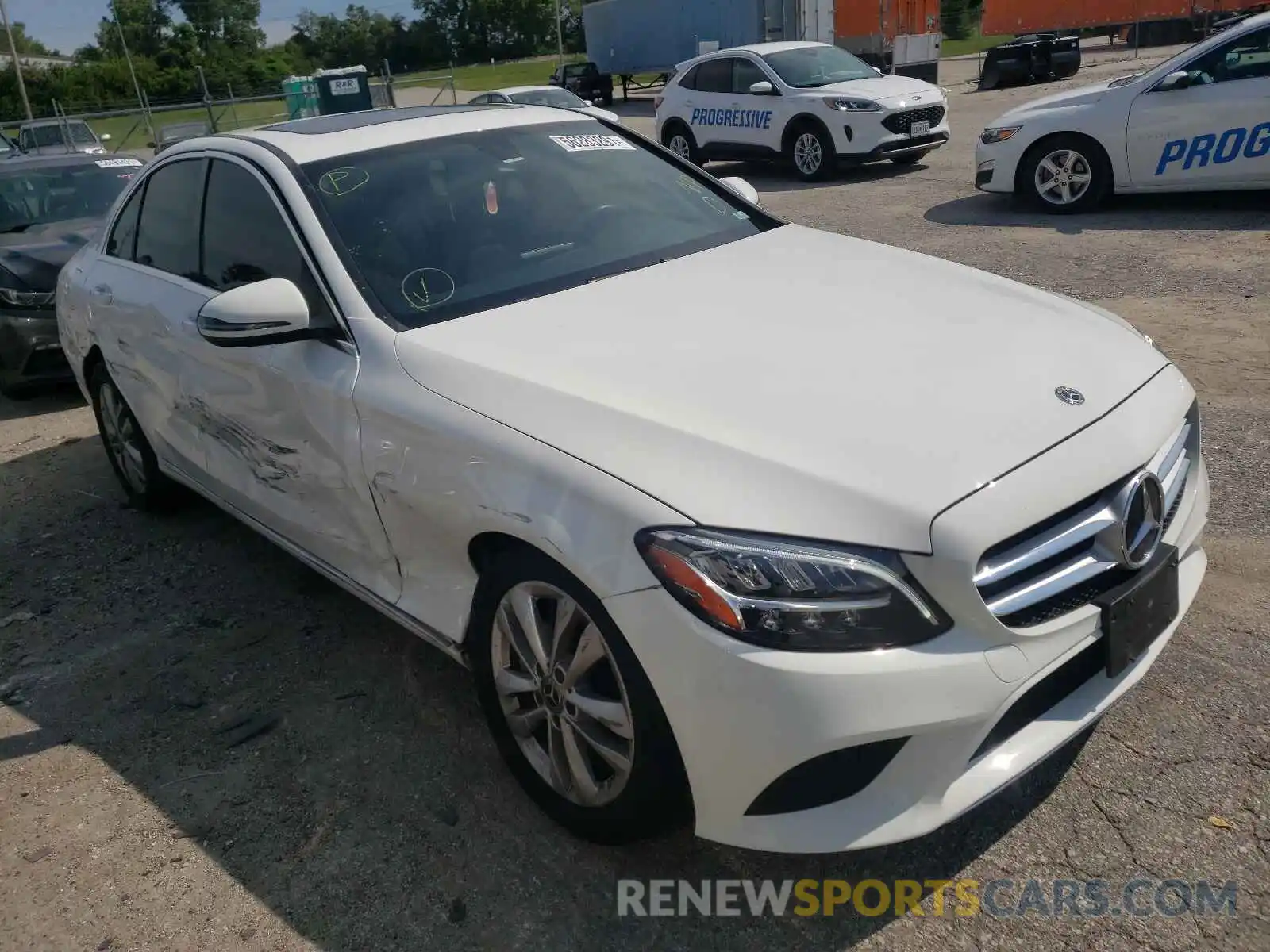 1 Photograph of a damaged car 55SWF8EB8KU308358 MERCEDES-BENZ C-CLASS 2019