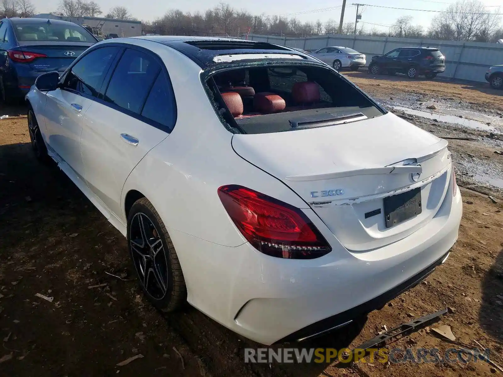 3 Photograph of a damaged car 55SWF8EB8KU309333 MERCEDES-BENZ C CLASS 2019