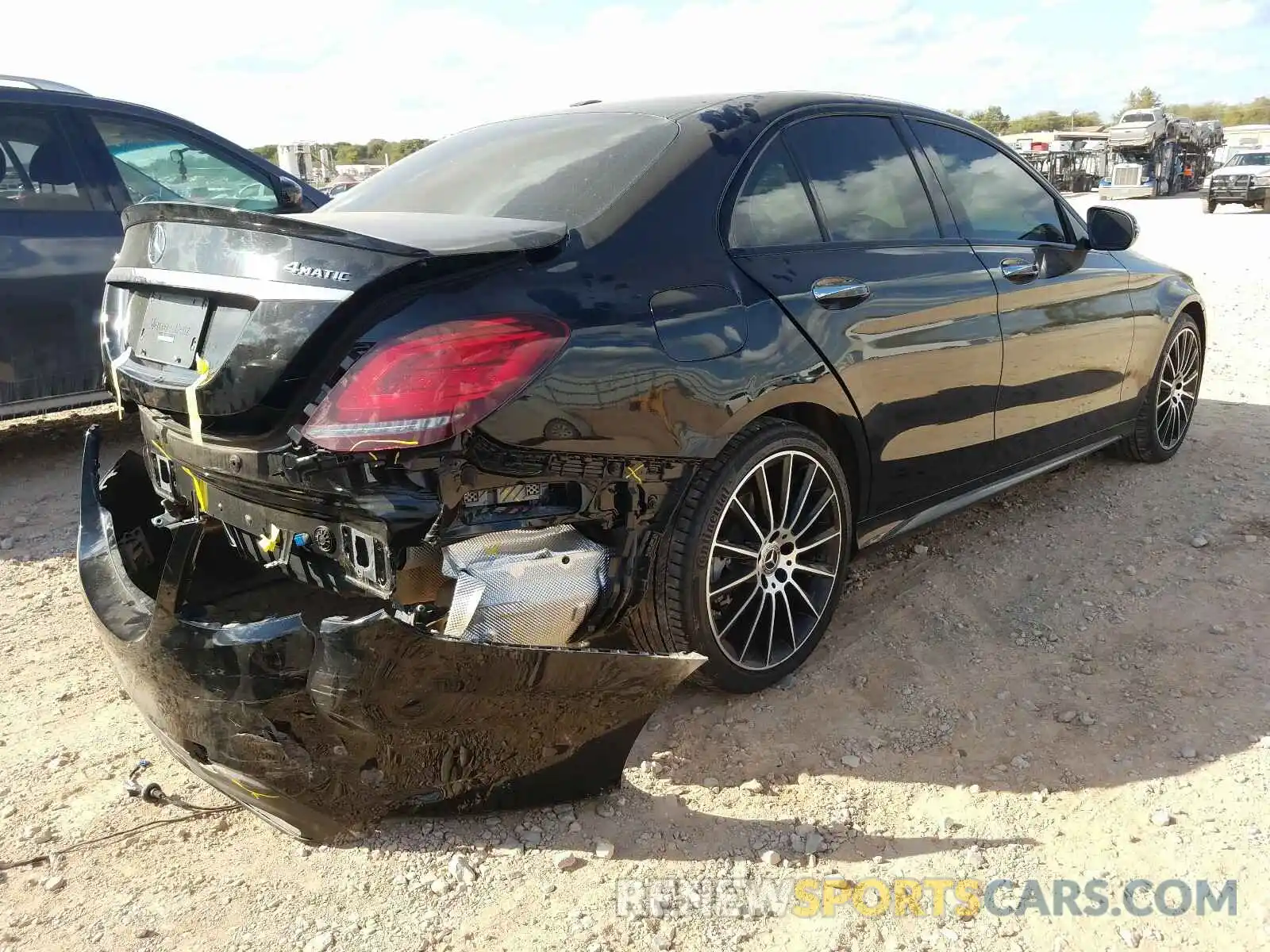 4 Фотография поврежденного автомобиля 55SWF8EB8KU309848 MERCEDES-BENZ C CLASS 2019